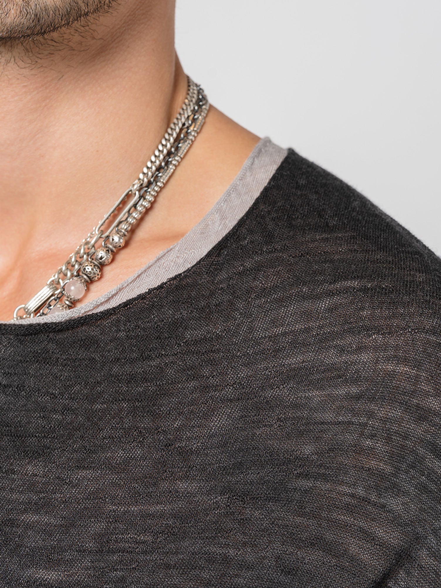 Lightweight Twist - Wool Long Sleeve Top - by MD75