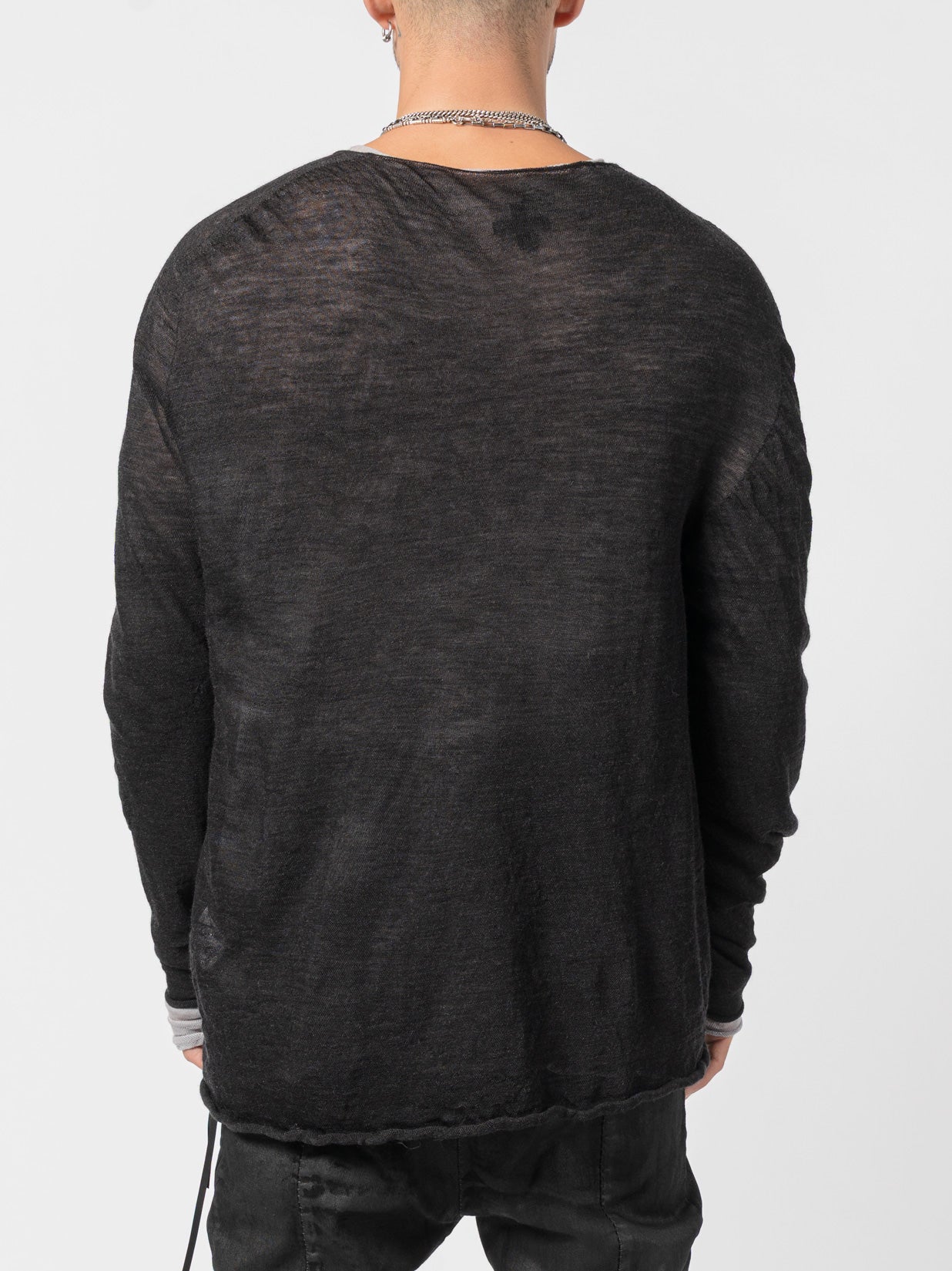 Lightweight Twist - Wool Long Sleeve Top - by MD75