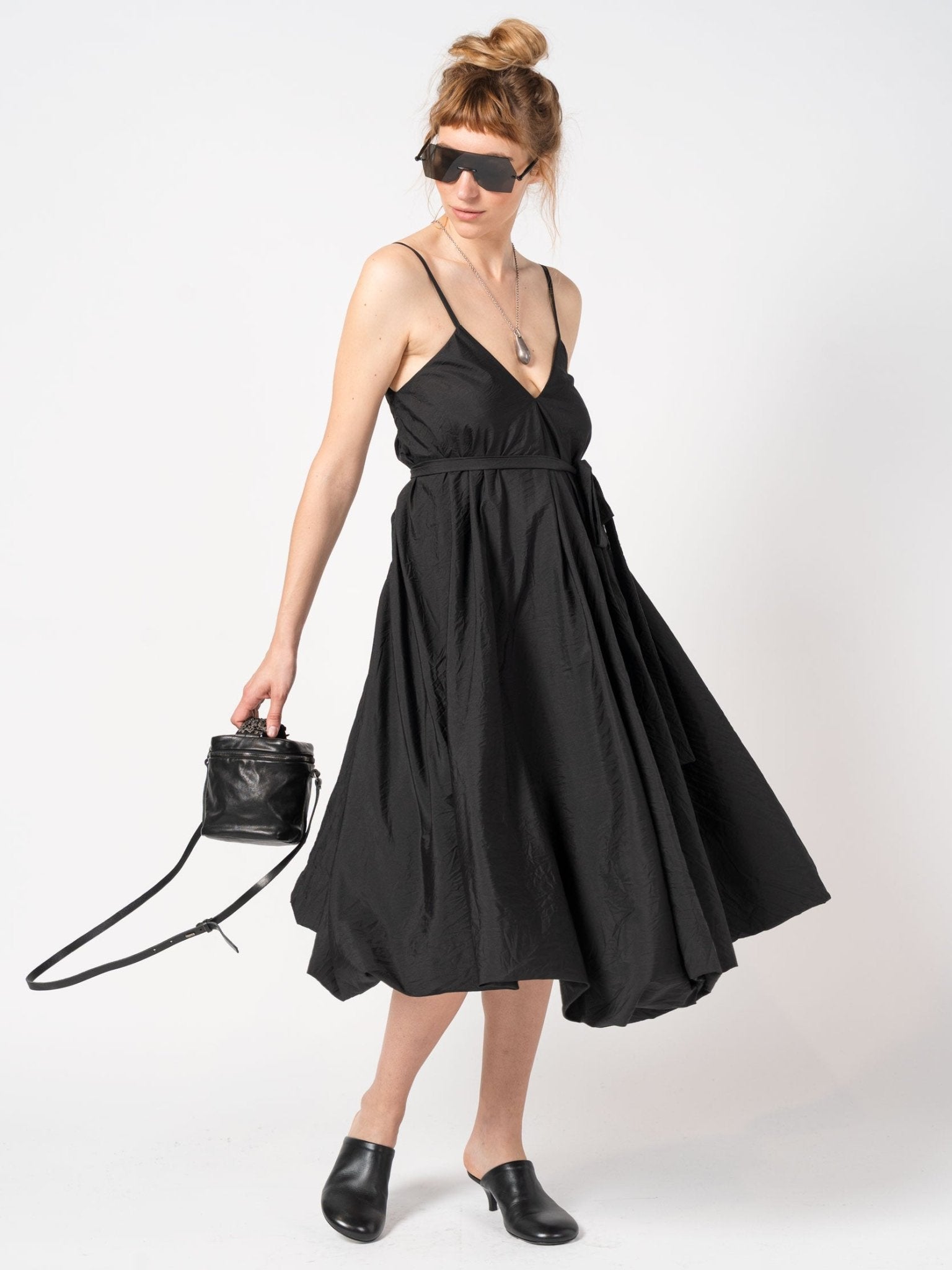 Lightweight Volume Sundress with Belt - by 139DEC