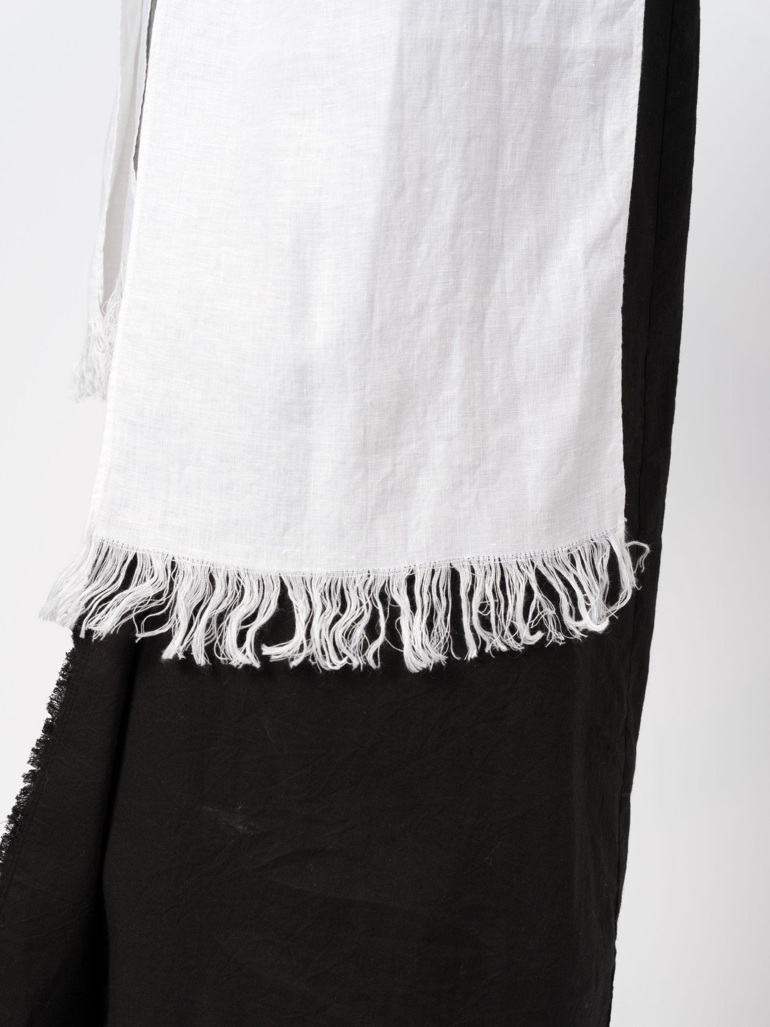 Linen Fringe Scarf - by DEVA KANYA