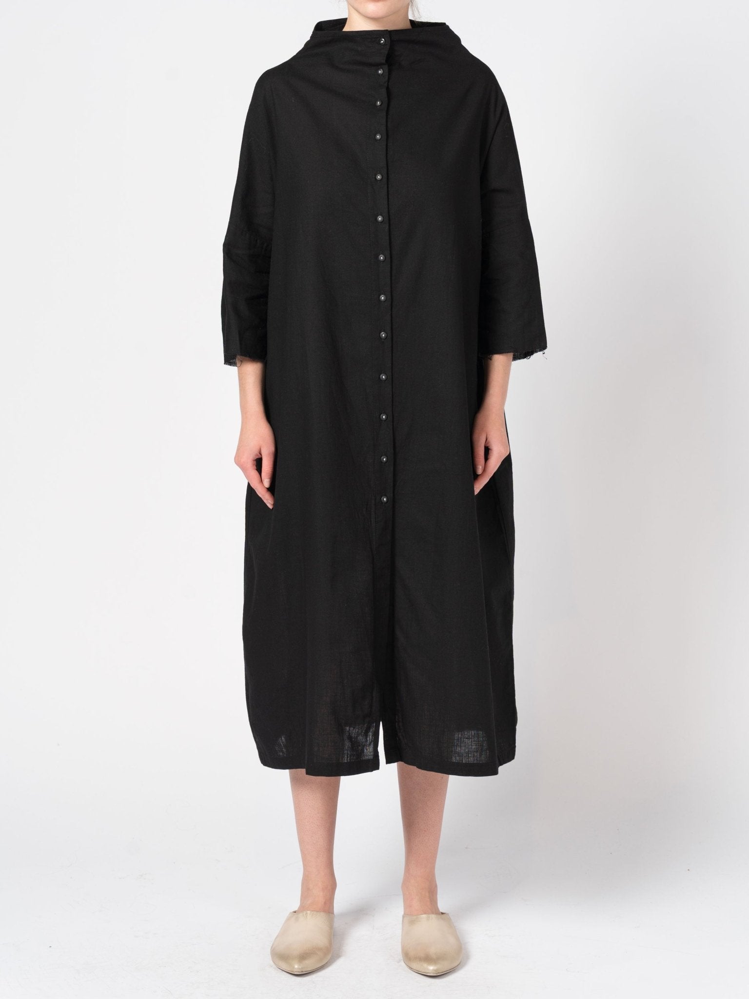 Linen Shirt Dress - by DEVA KANYA