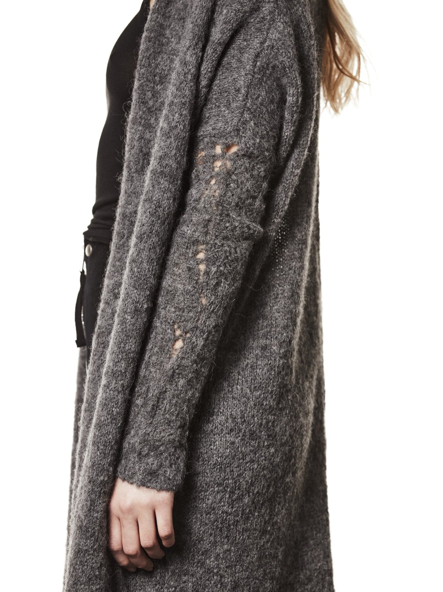 Long Alpaca Cardigan - by THOM KROM
