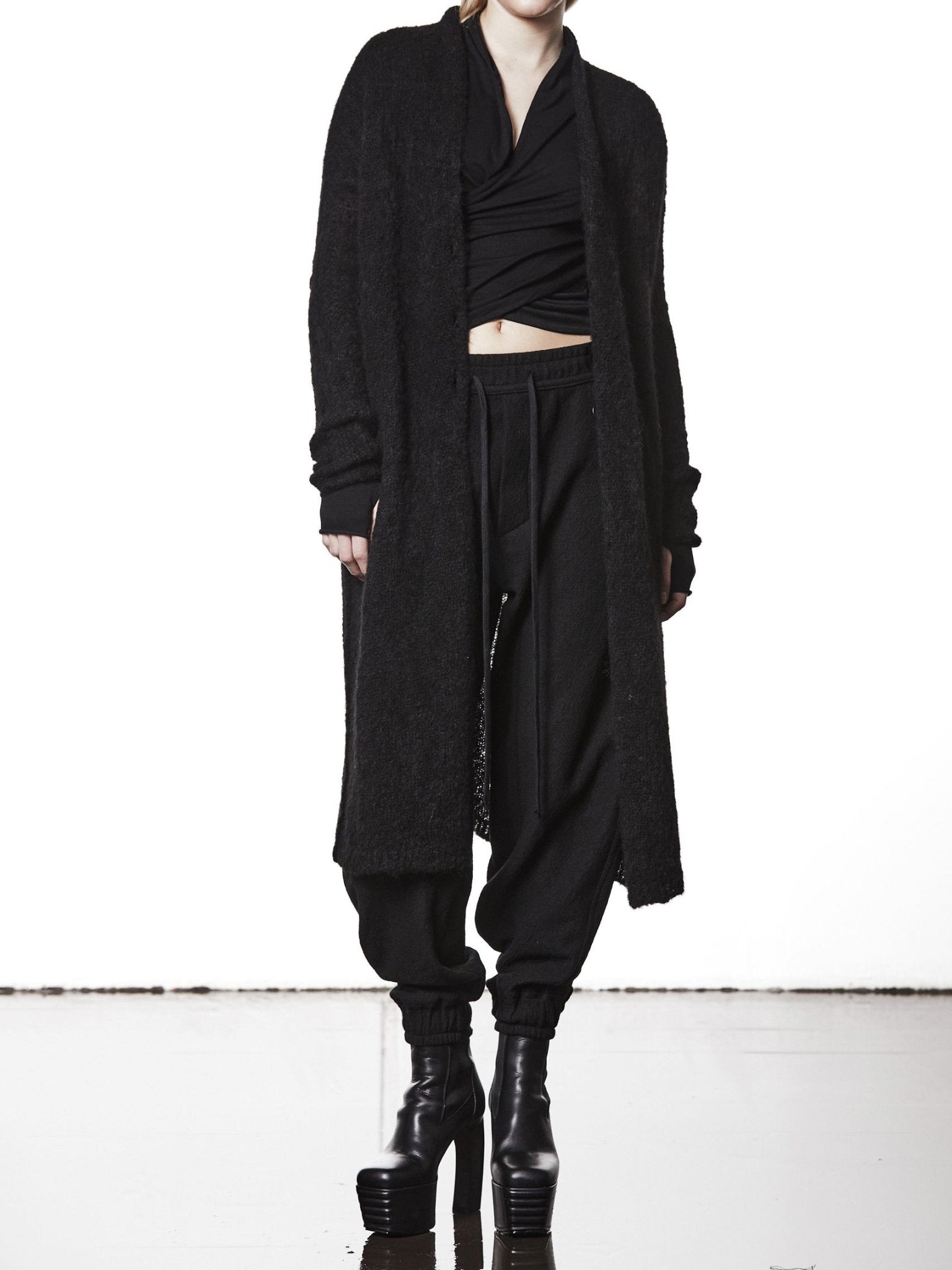 Long Alpaca Cardigan - by THOM KROM