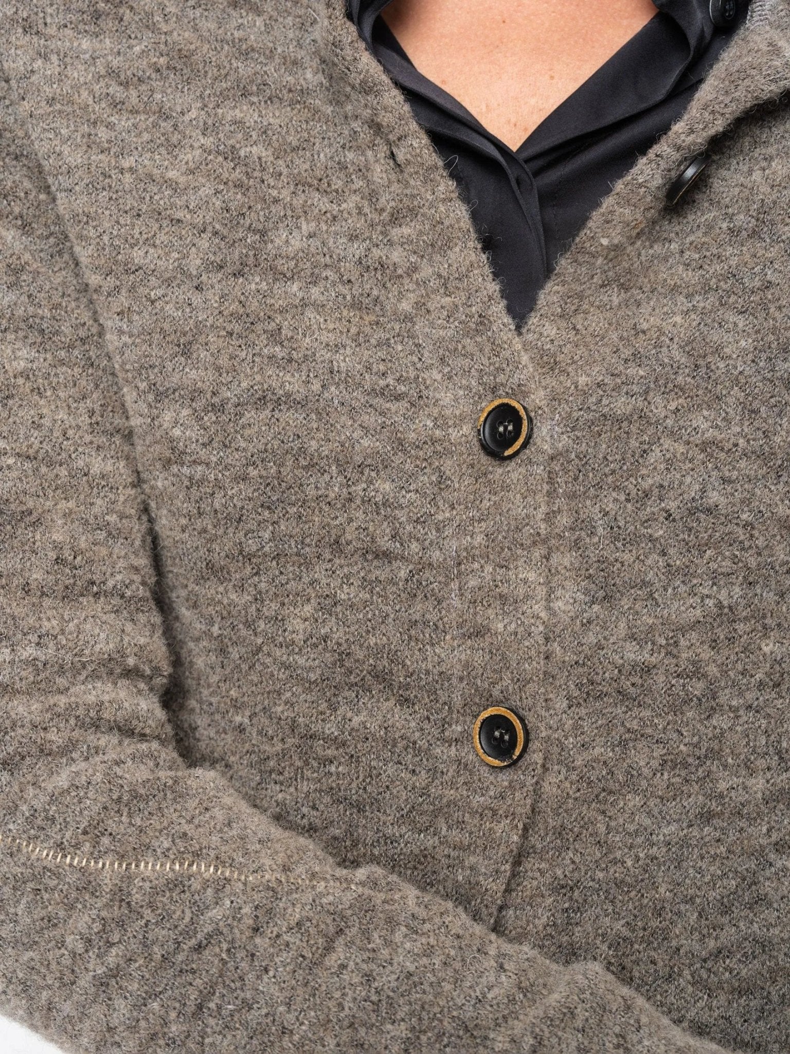 Long Buttoned Cardigan - by NOSTRA SANTISSIMA