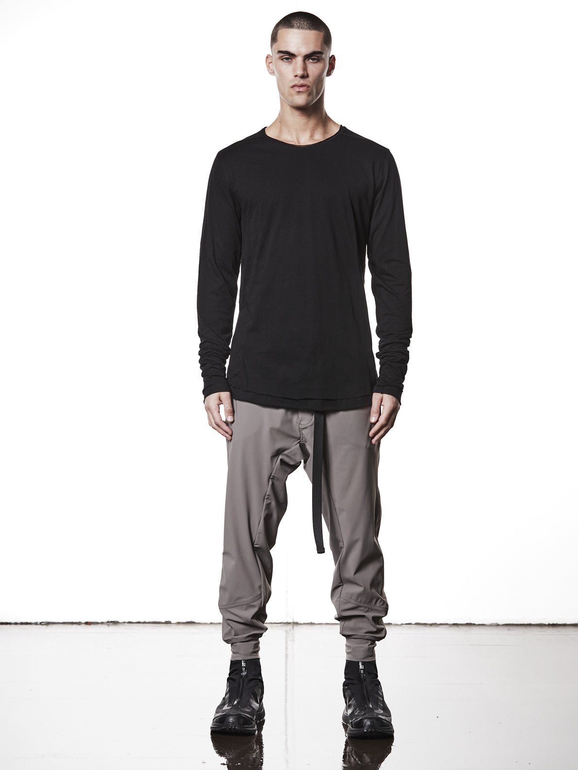Long Sleeve Cotton T-Shirt - by THOM KROM