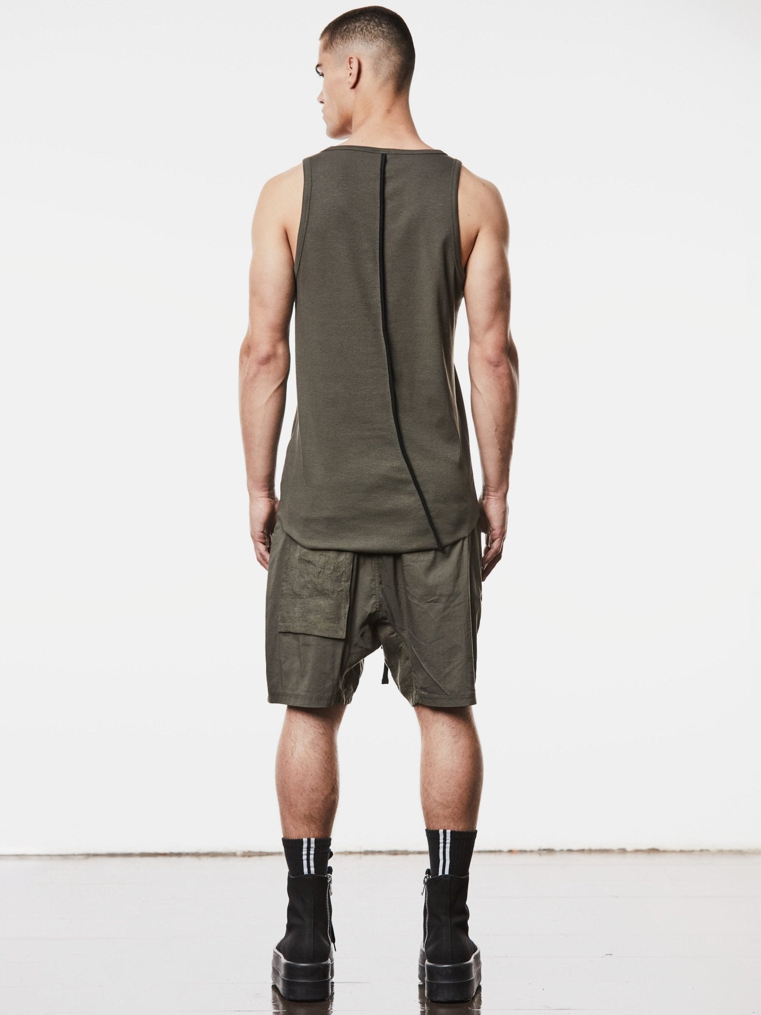 Long Slim Fit Tank Top - by THOM KROM
