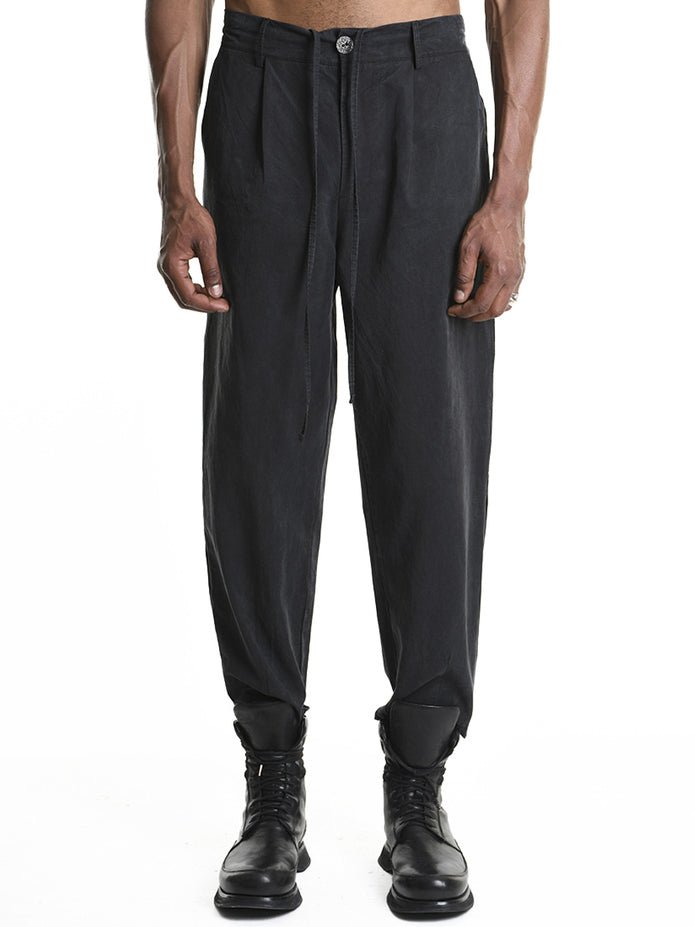 Lyocell Elastic Waist Trousers - by LA HAINE INSIDE US