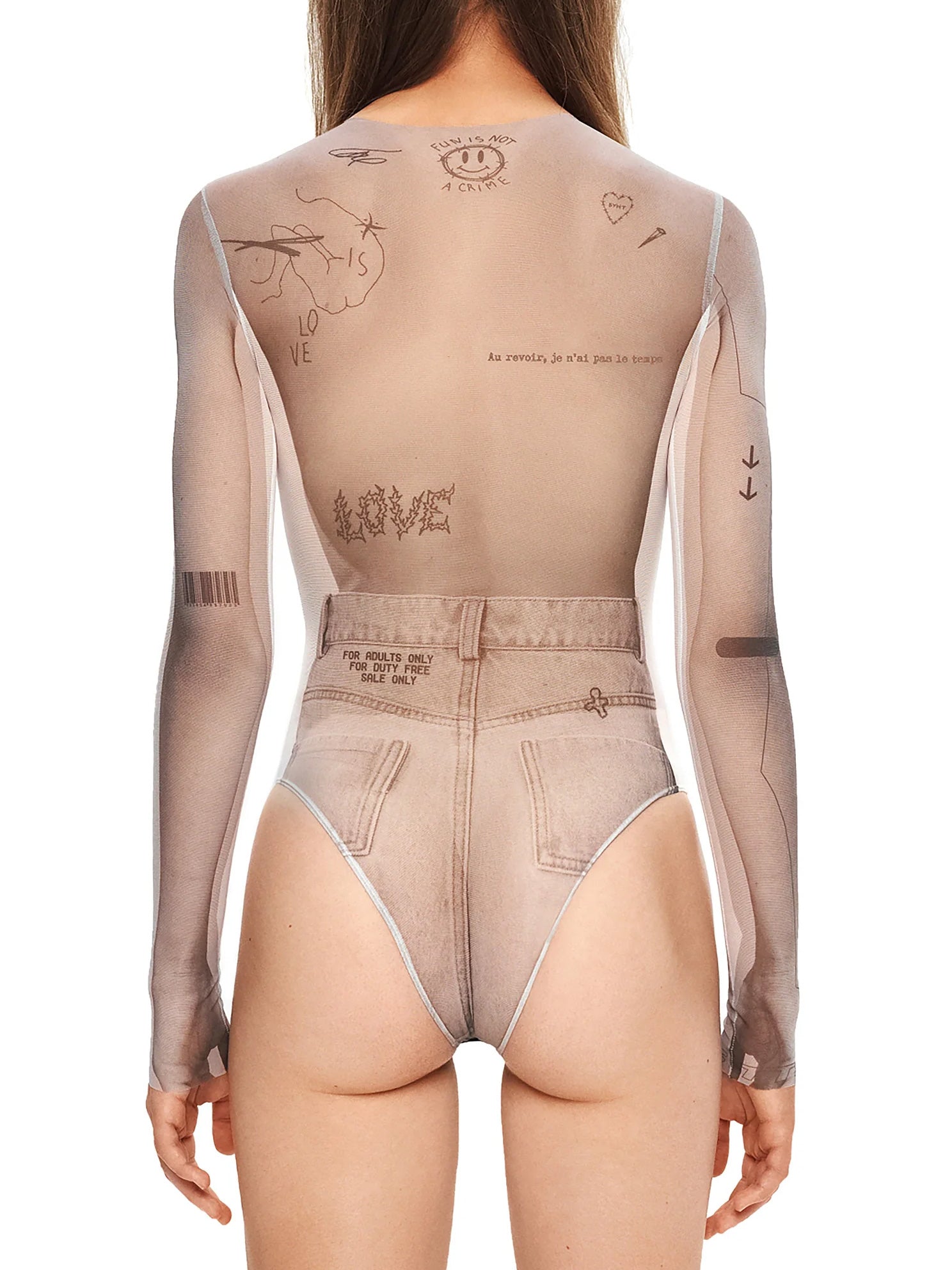 Mesh Bodysuit Collage - by TTSWTRS