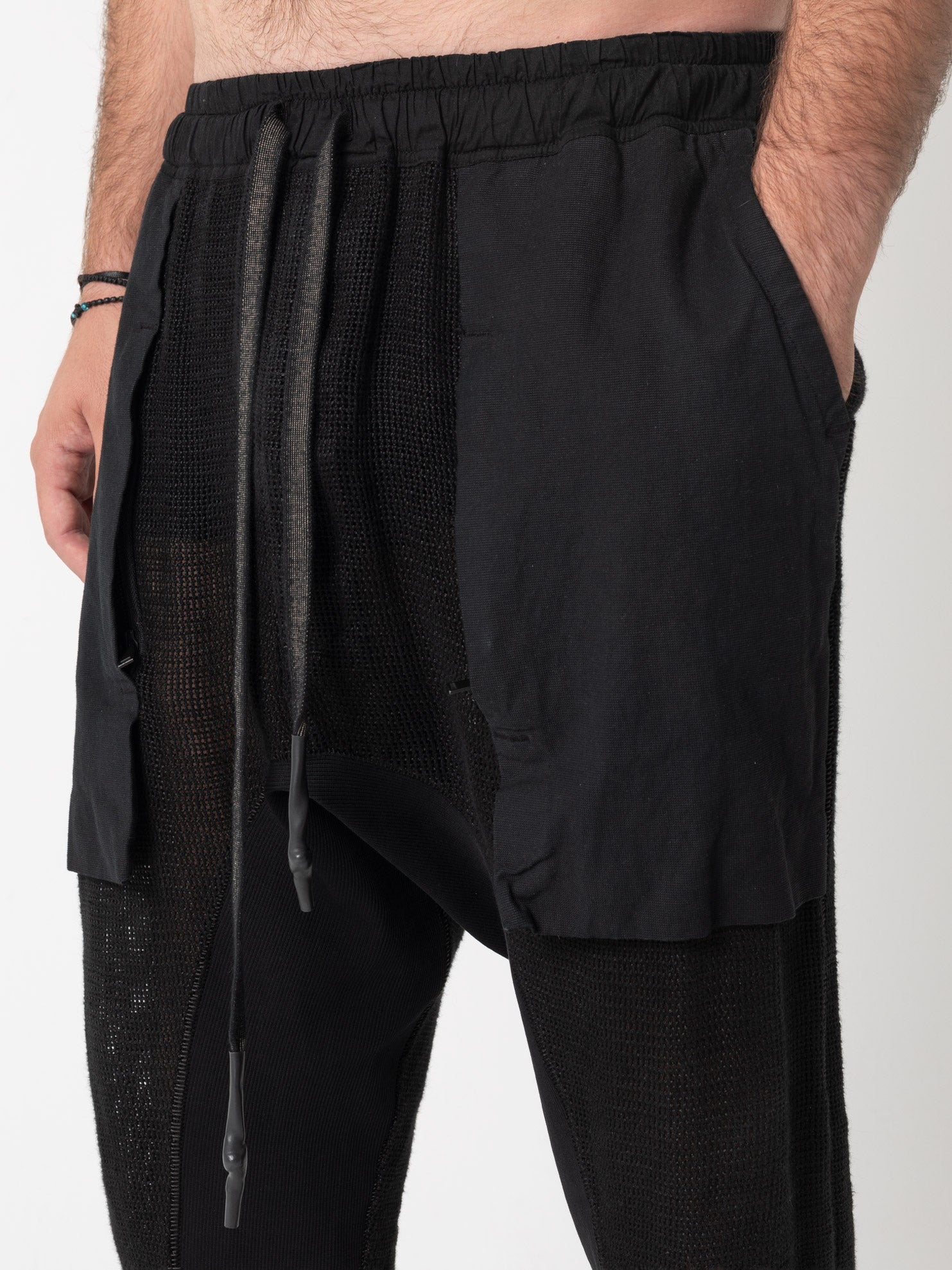Mesh Drop - Crotch Pants - by ISAAC SELLAM