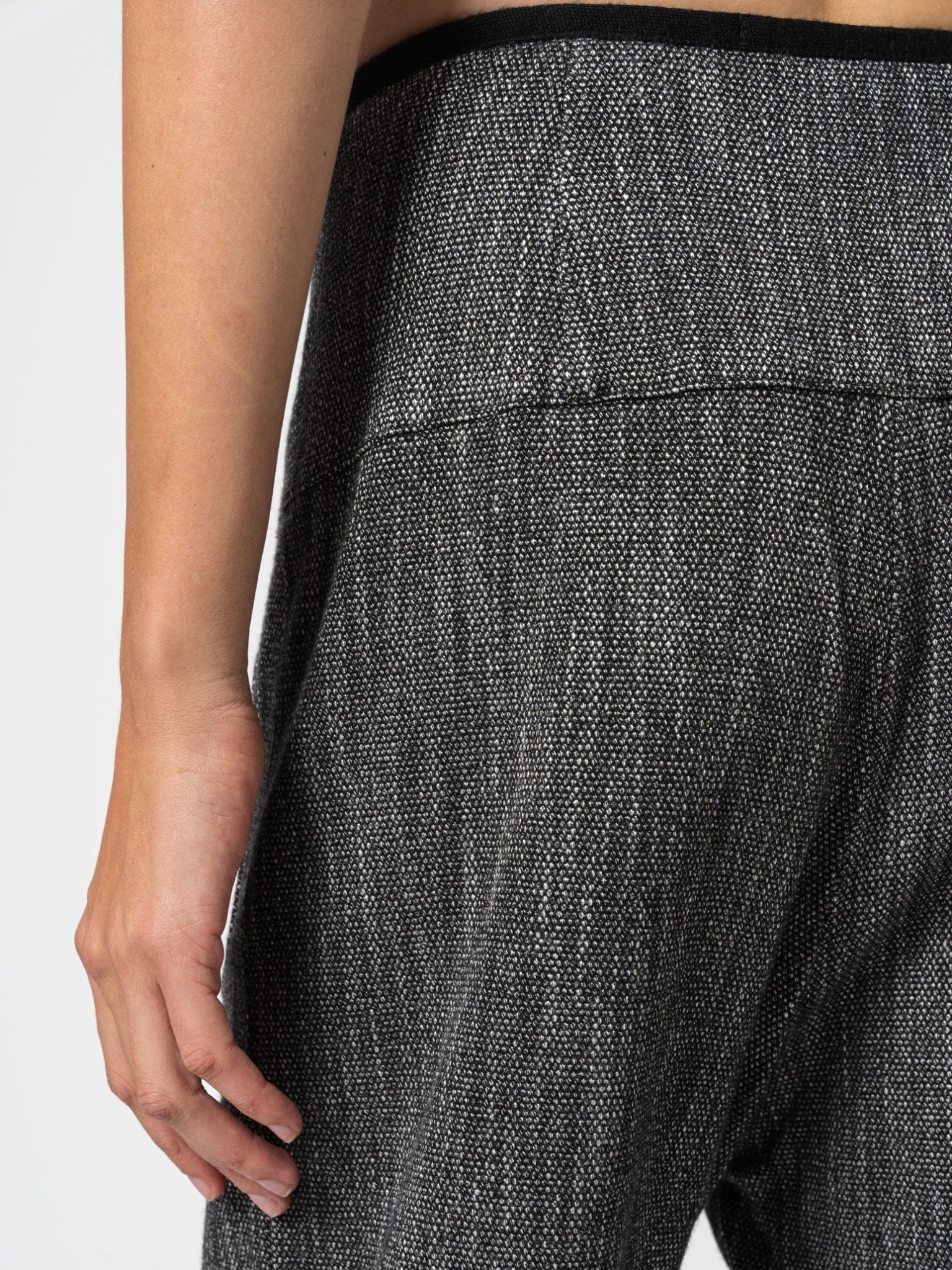 Micro - Patterned Low Crotch Trousers - by TRANSIT