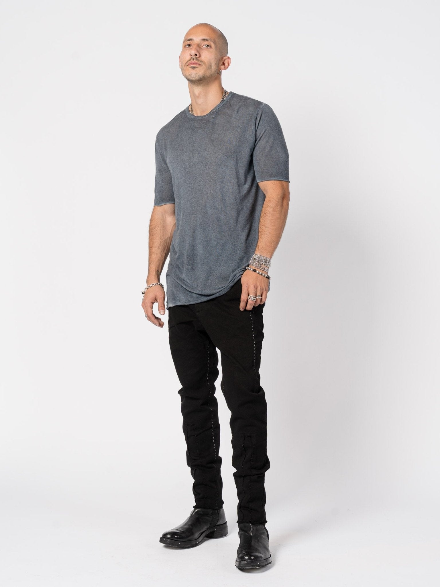 Modal Cashmere Blend Tee - by MD75