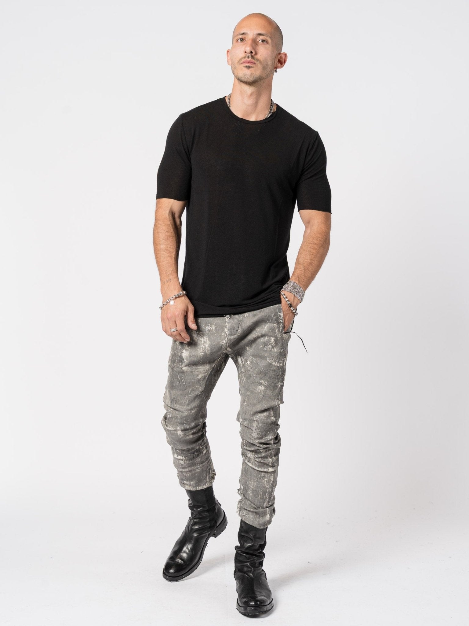 Modal Cashmere Blend Tee - by MD75