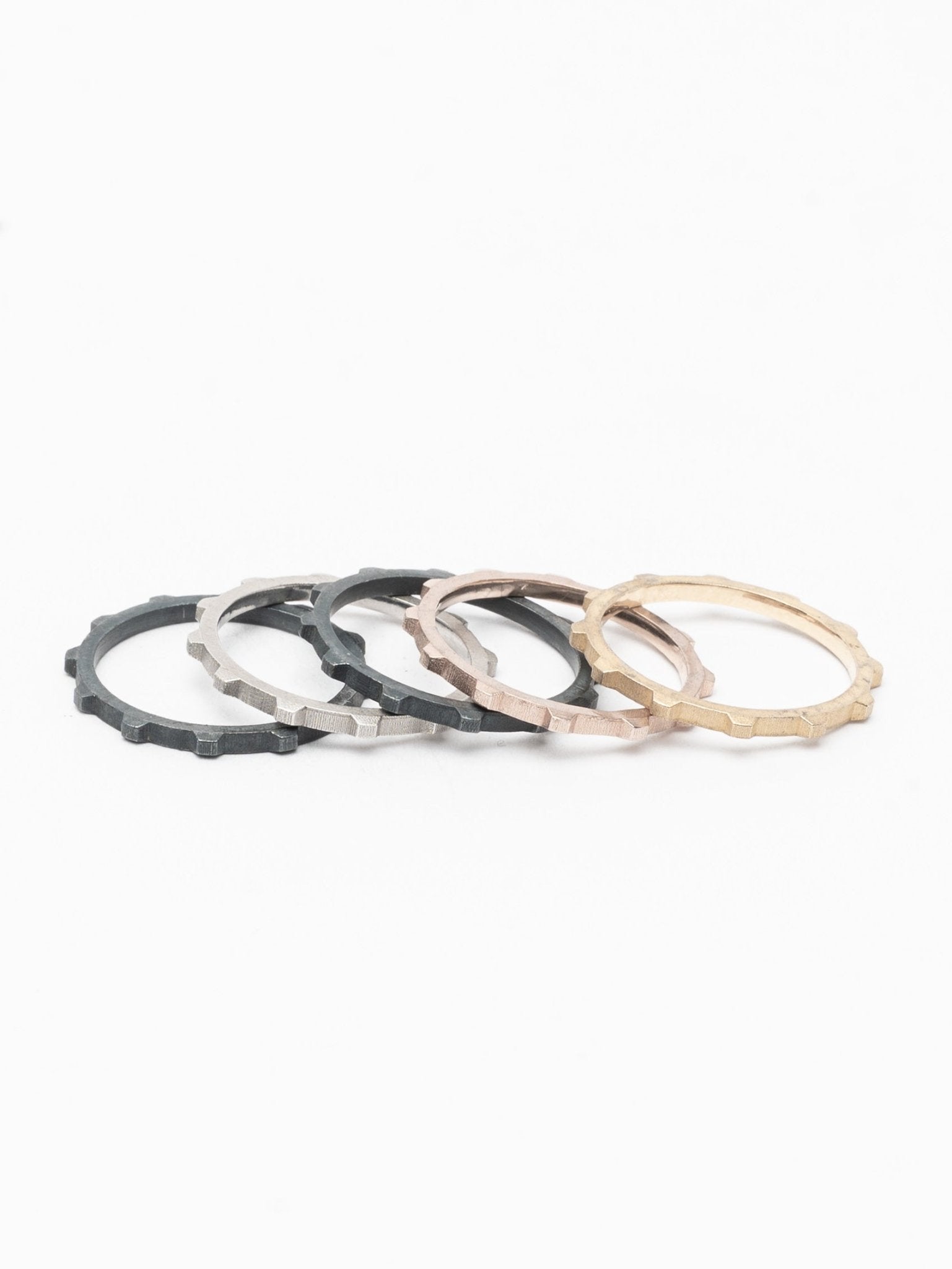 Multi - Metal Stacking Rings - by CEDAR
