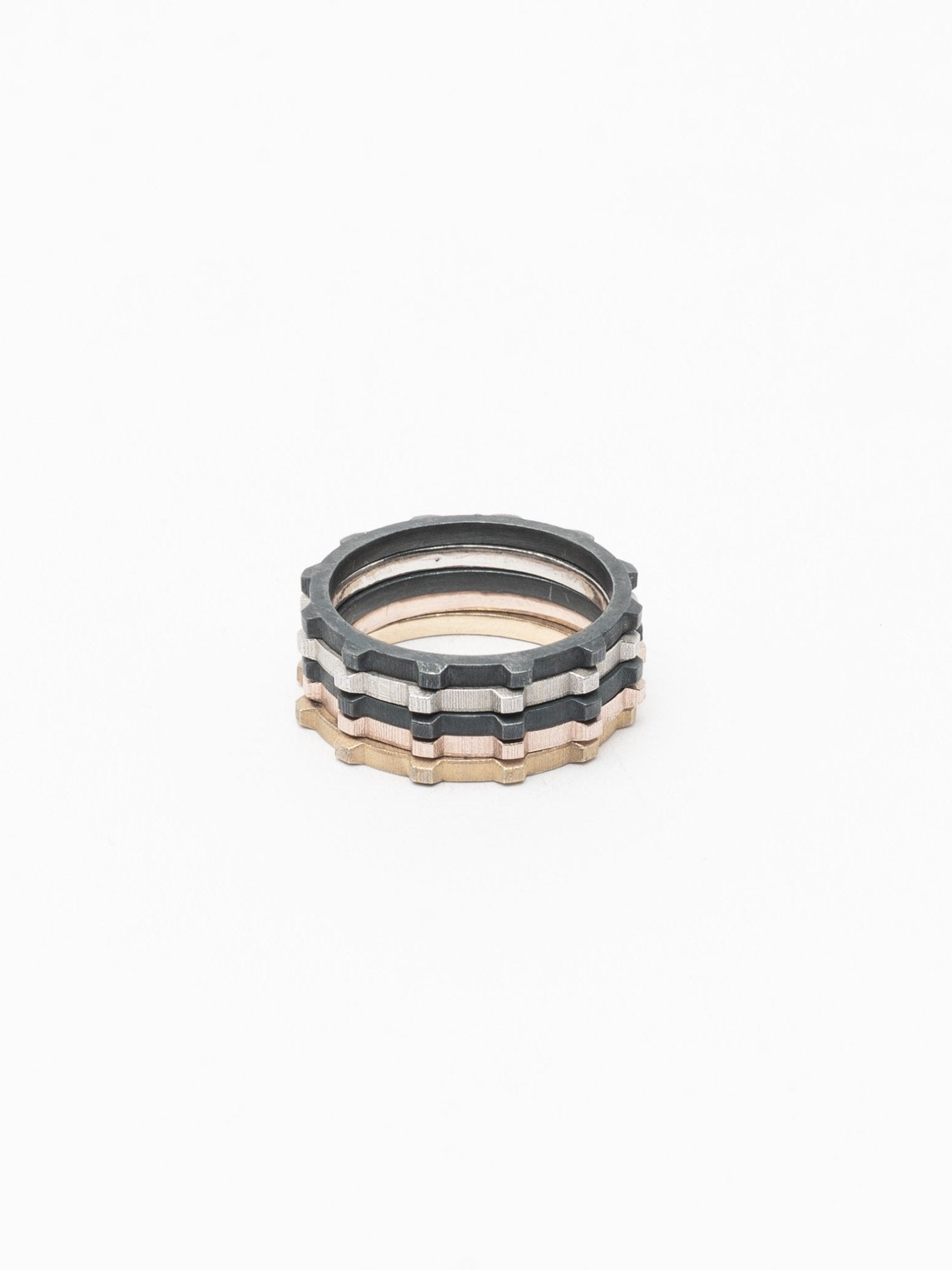 Multi - Metal Stacking Rings - by CEDAR