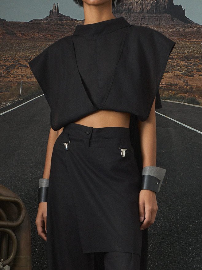 Nina Simone – versatile long slit tunic blouse - by Eating the Goober