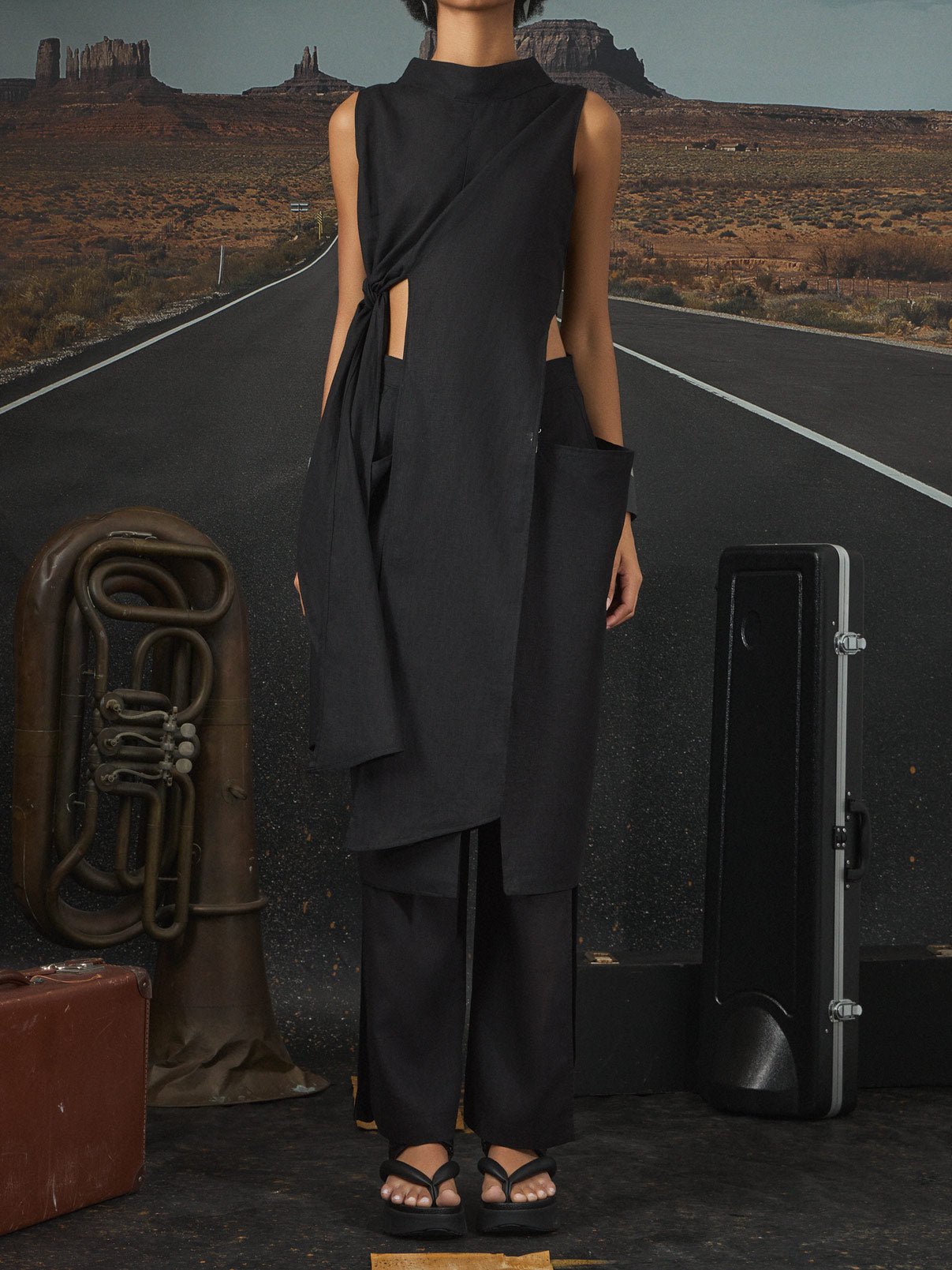 Nina Simone – versatile long slit tunic blouse - by Eating the Goober