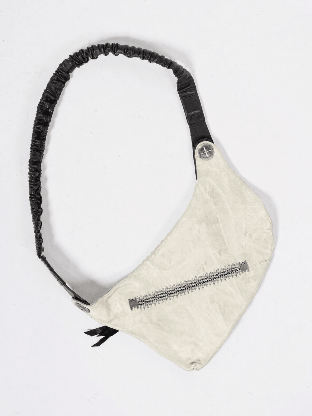 Object-Dyed Leather Crossbody Pouch - by ISAAC SELLAM