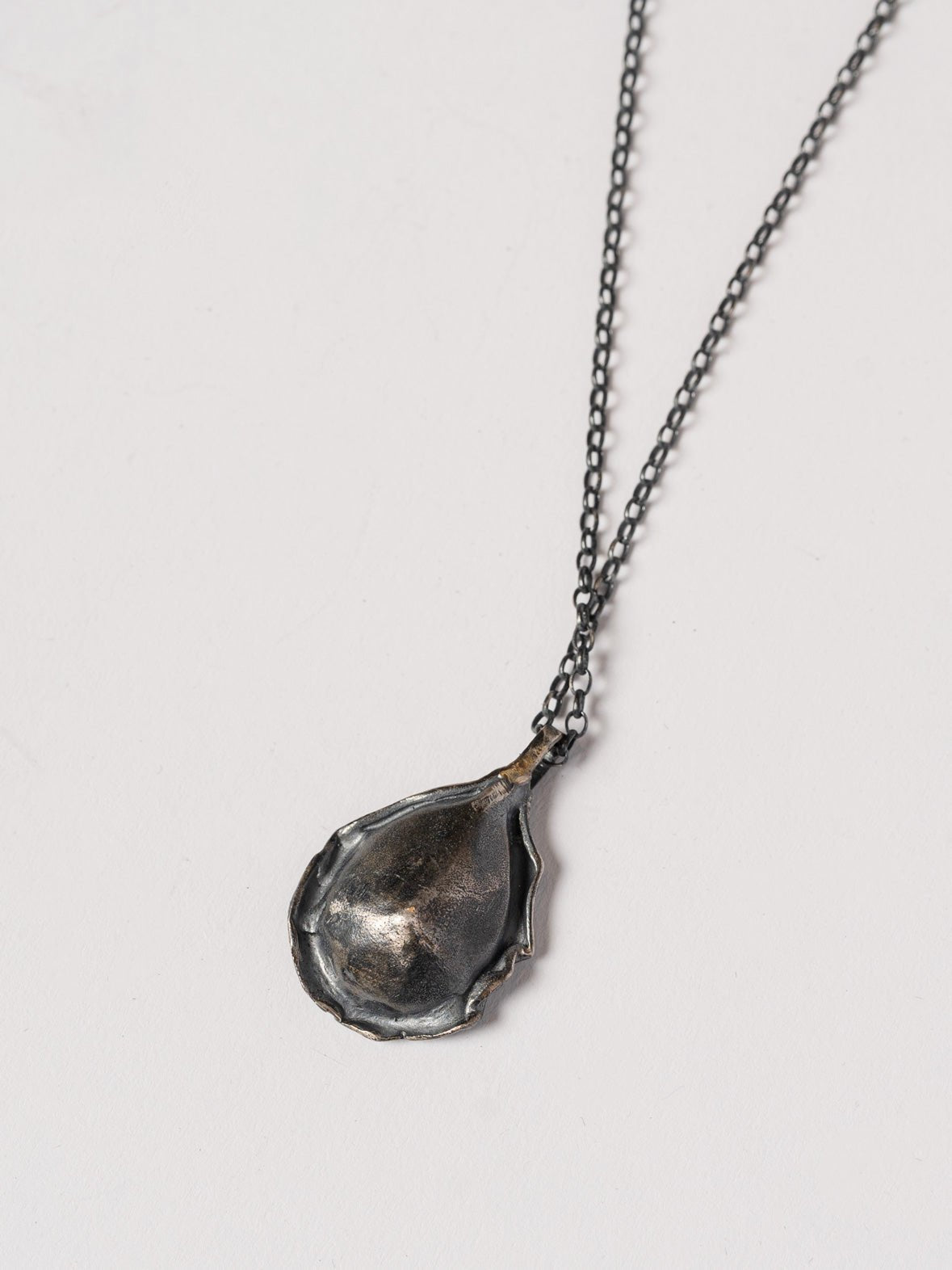 Organic Silver Pendant Necklace - by CEDAR