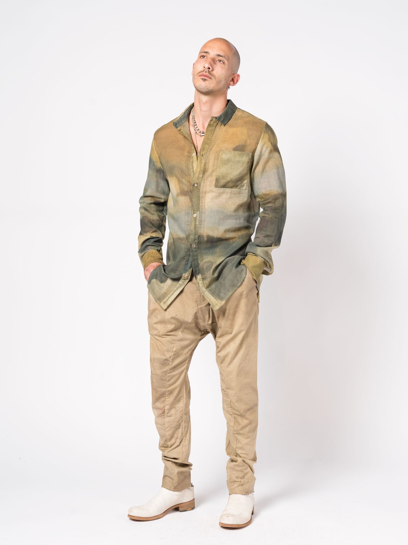 Overdyed Cotton Shirt - by MASNADA