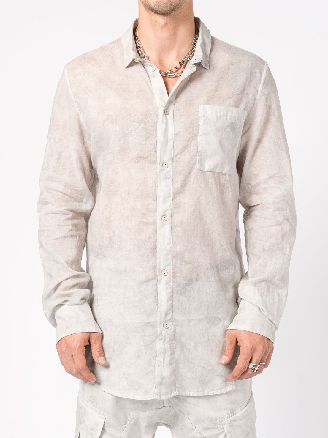 Overdyed Cotton Shirt - by MASNADA