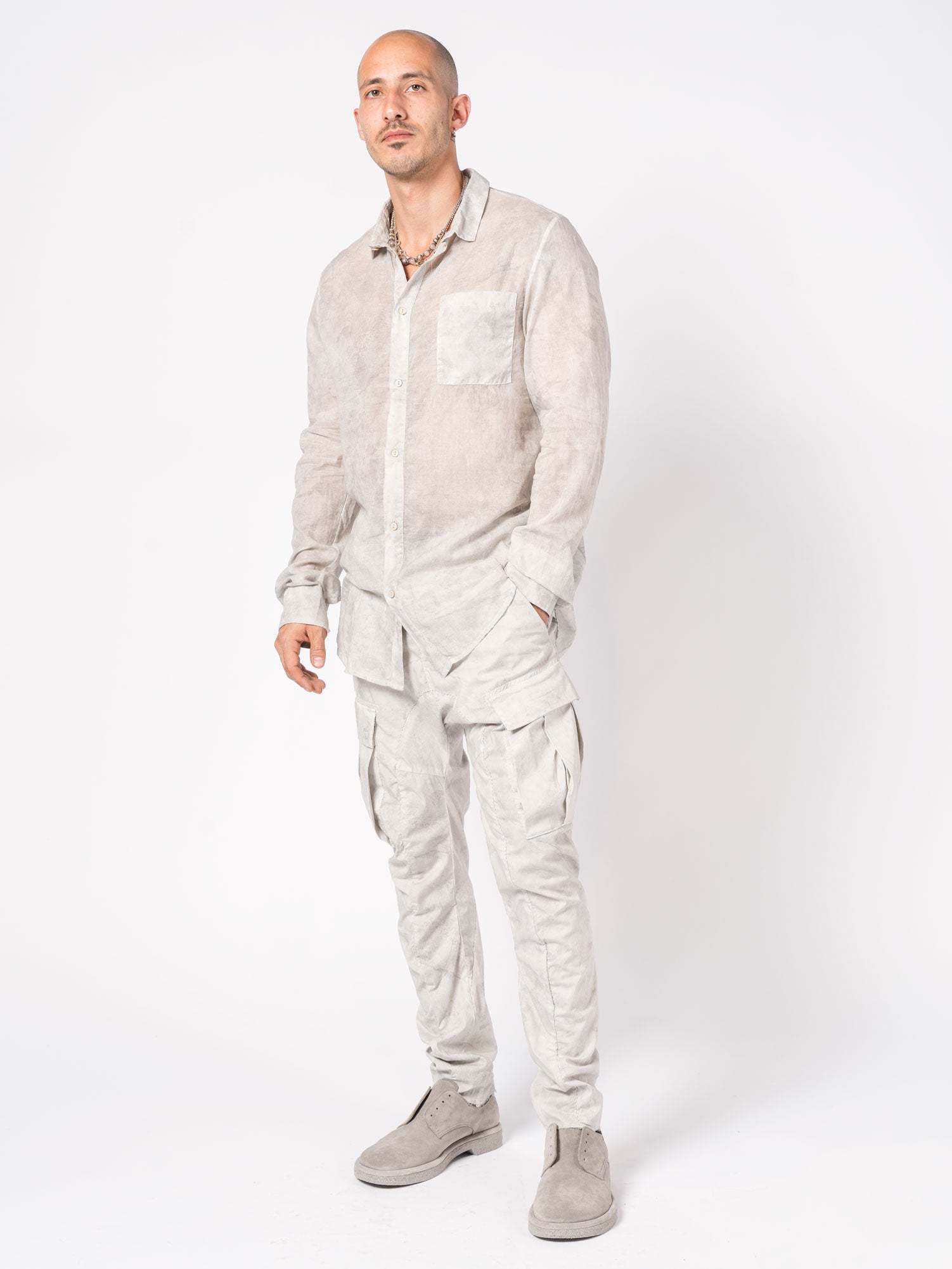 Overdyed Cotton Shirt - by MASNADA