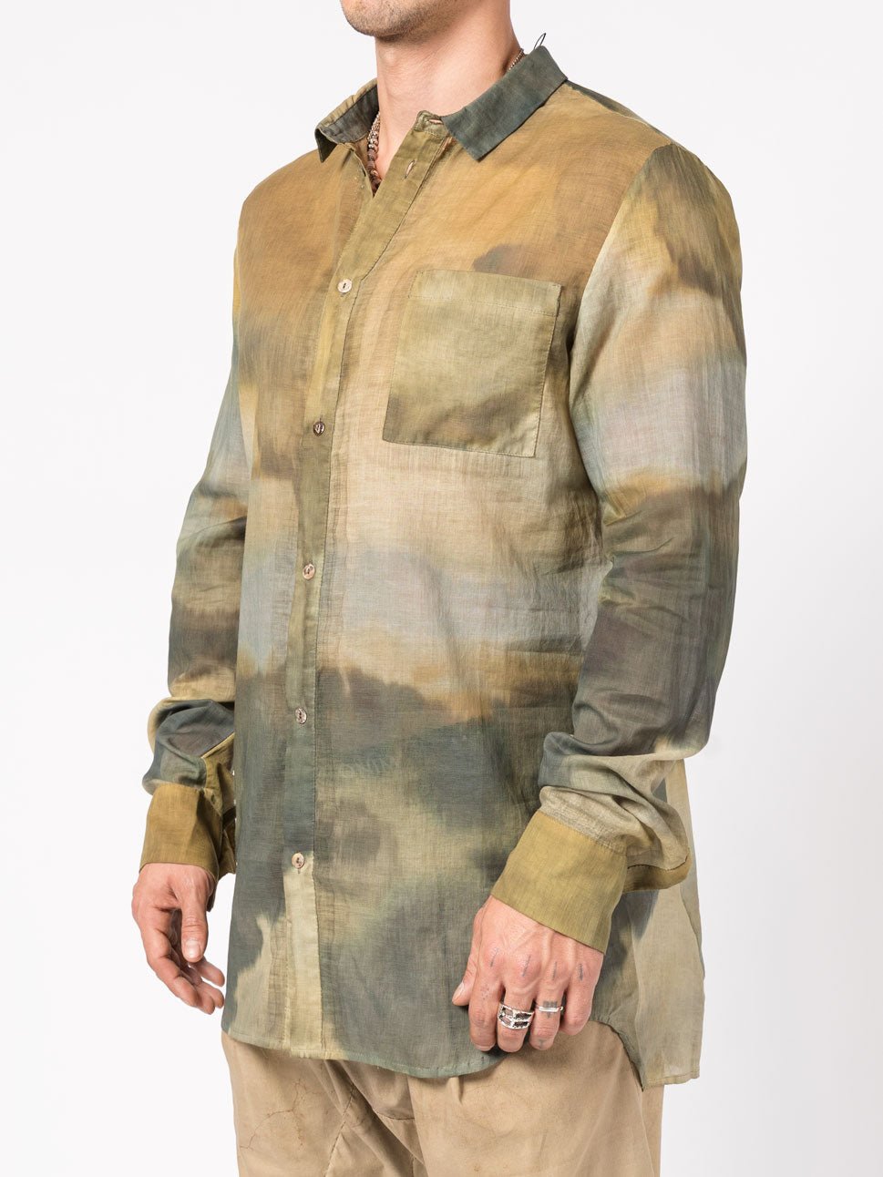 Overdyed Cotton Shirt - by MASNADA