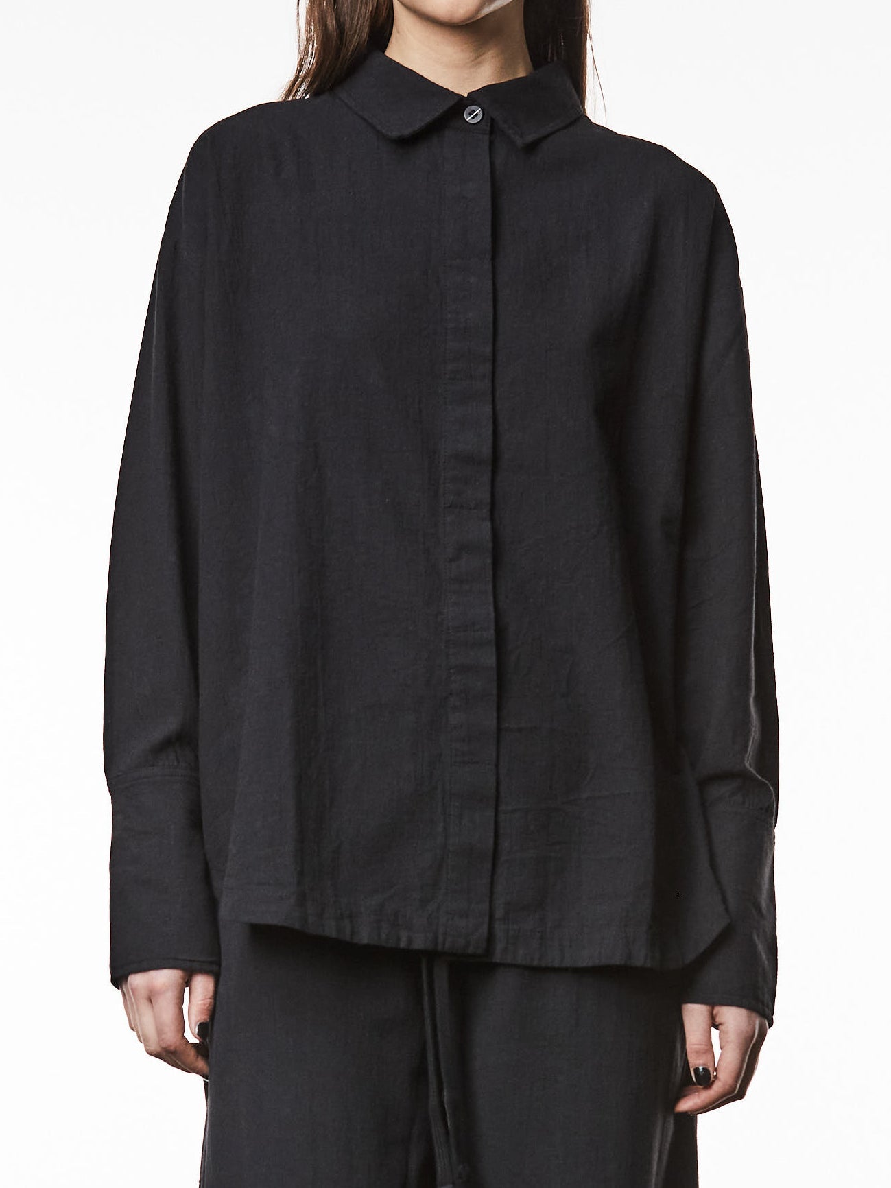 Oversized Linen Long Shirt - by THOM KROM