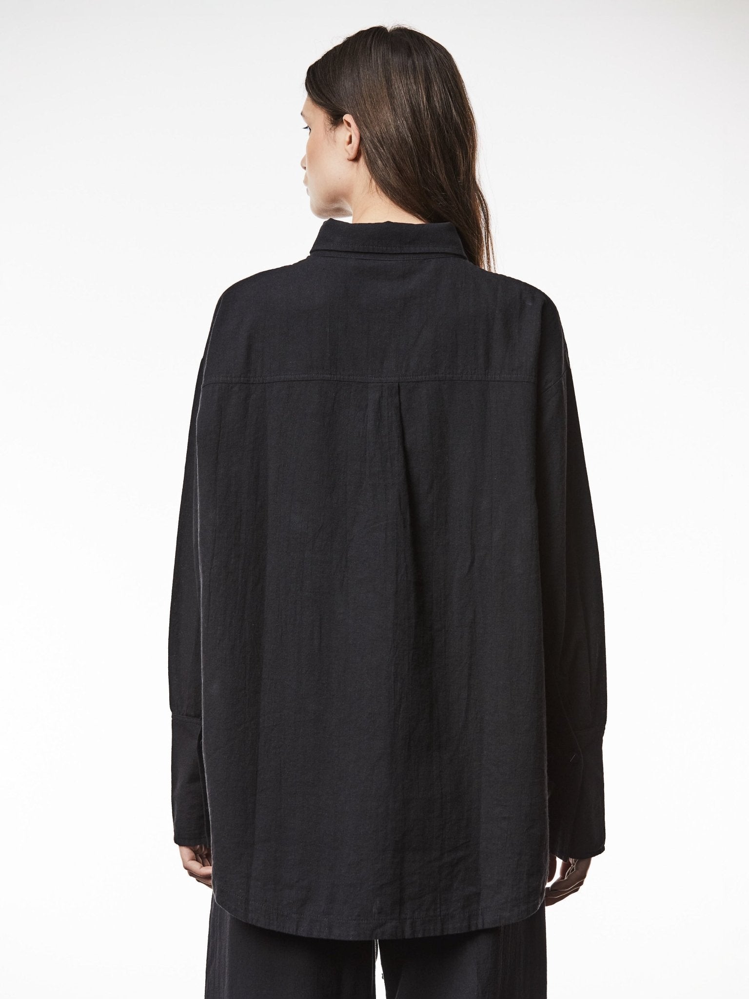 Oversized Linen Long Shirt - by THOM KROM