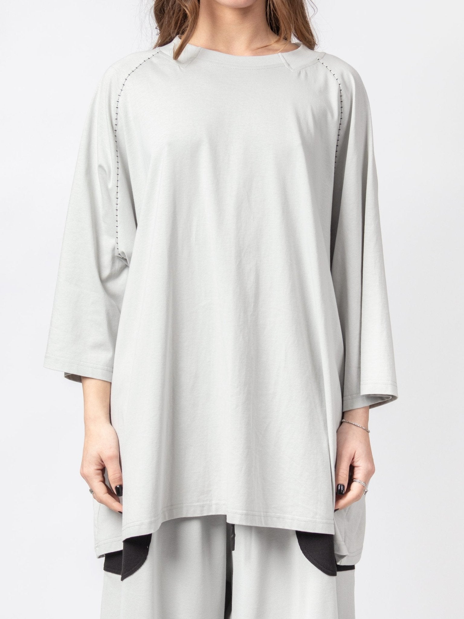 Oversized Raglan Sleeve Top - by VAGUE