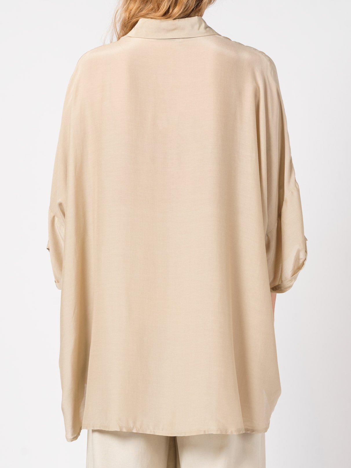 Oversized Silk - Blend Shirt - by NOSTRA SANTISSIMA