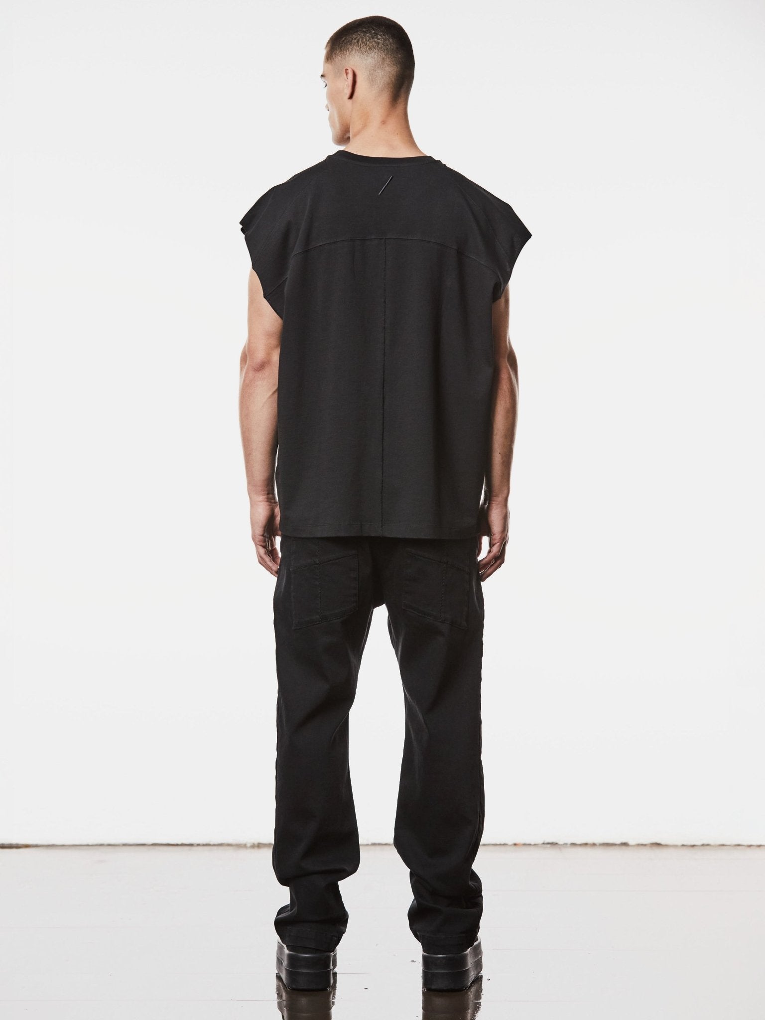 Oversized Sleeveless T-Shirt - by THOM KROM