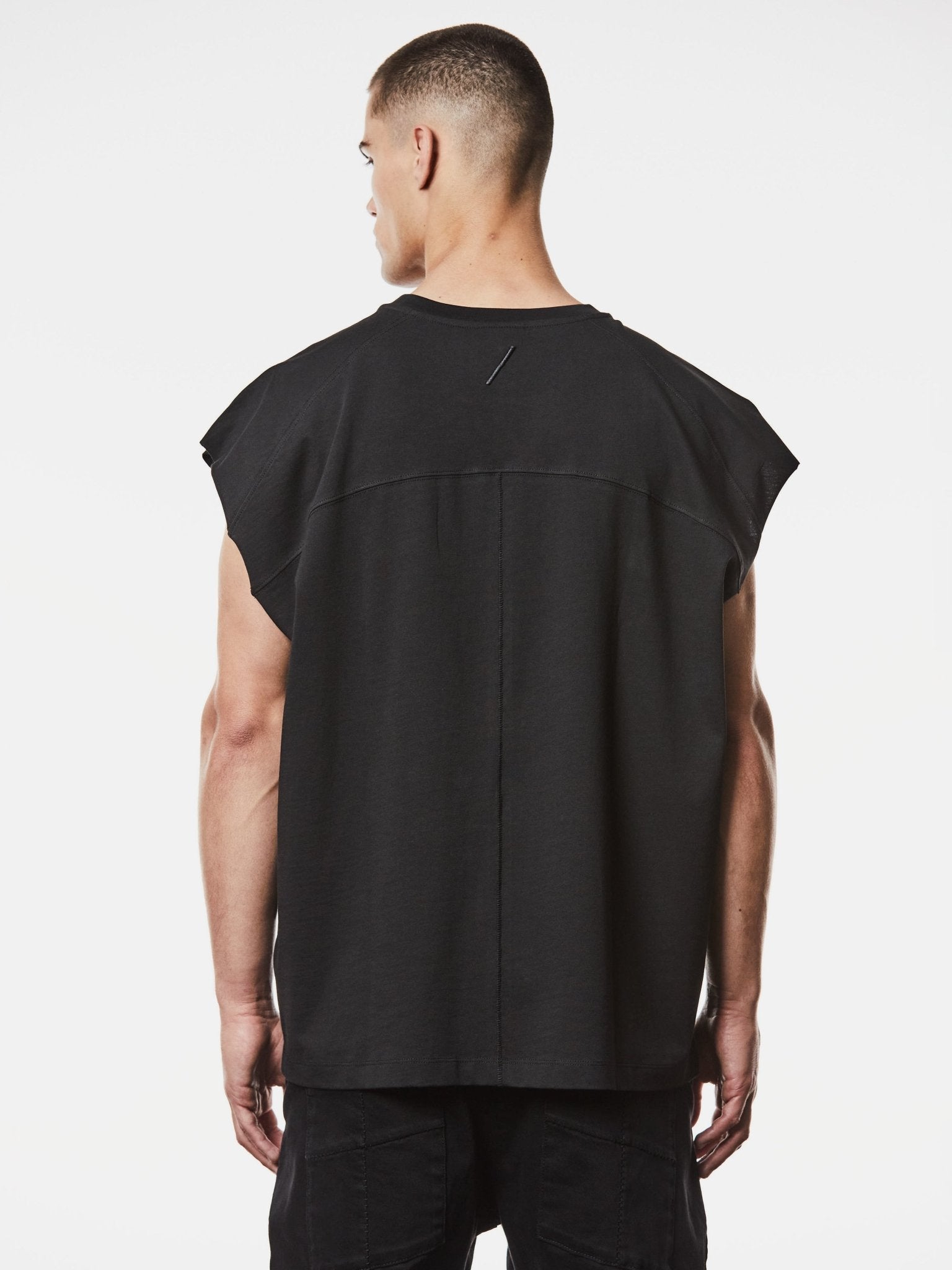Oversized Sleeveless T-Shirt - by THOM KROM
