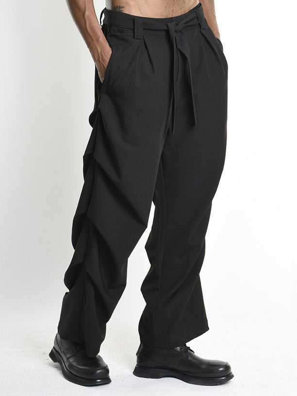 Oversized Trousers with Side Panels - by LA HAINE INSIDE US