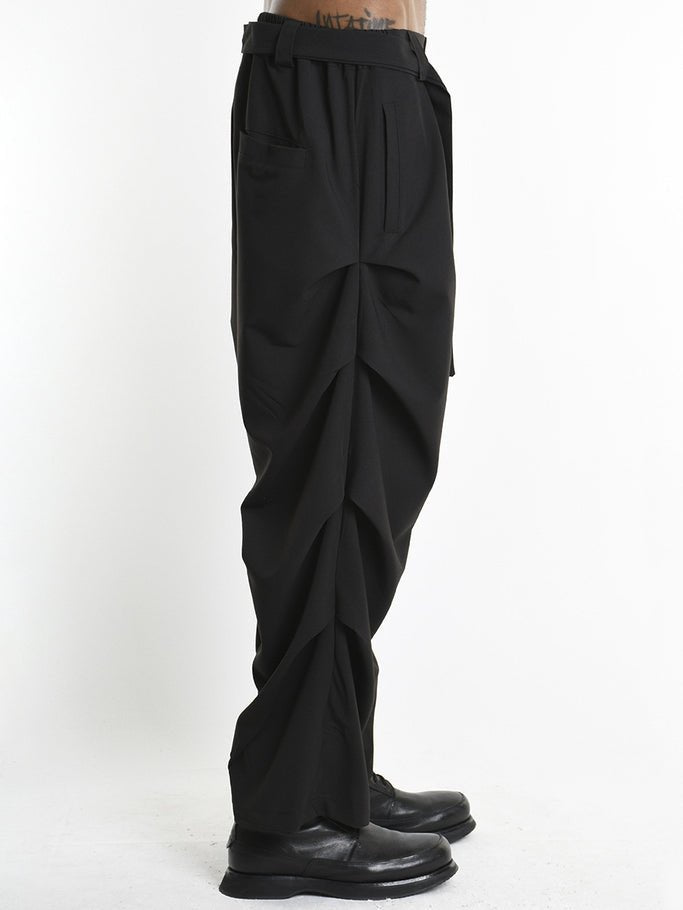 Oversized Trousers with Side Panels - by LA HAINE INSIDE US