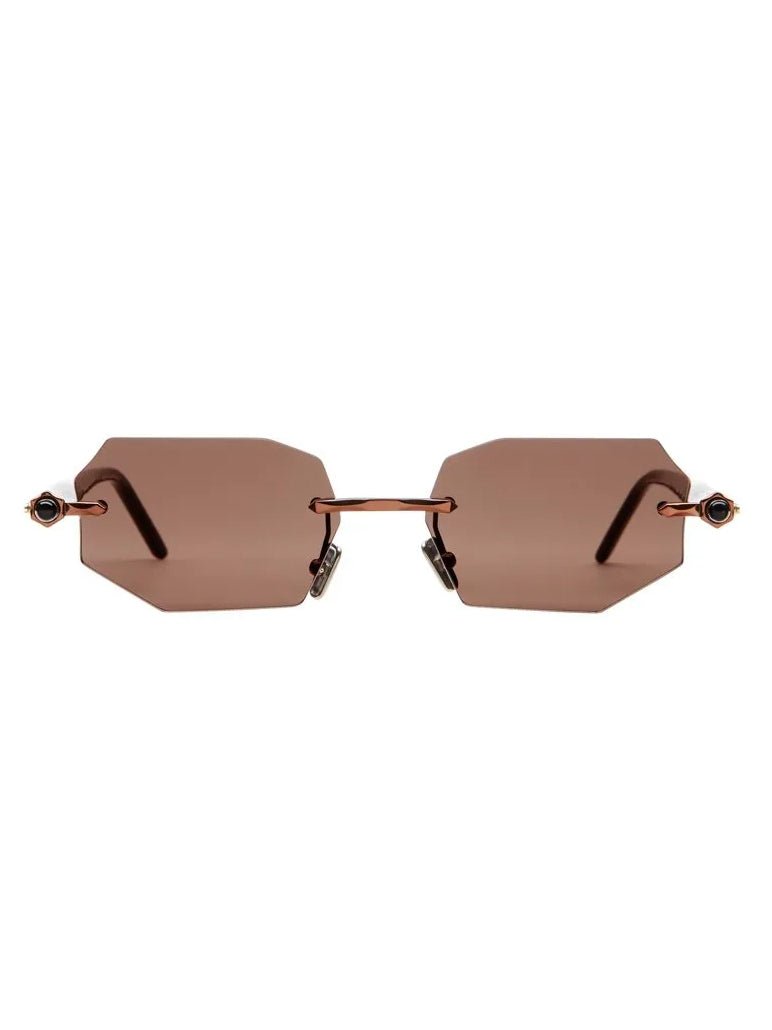 KUBORAUM P63 Bronze sunglasses, front view.