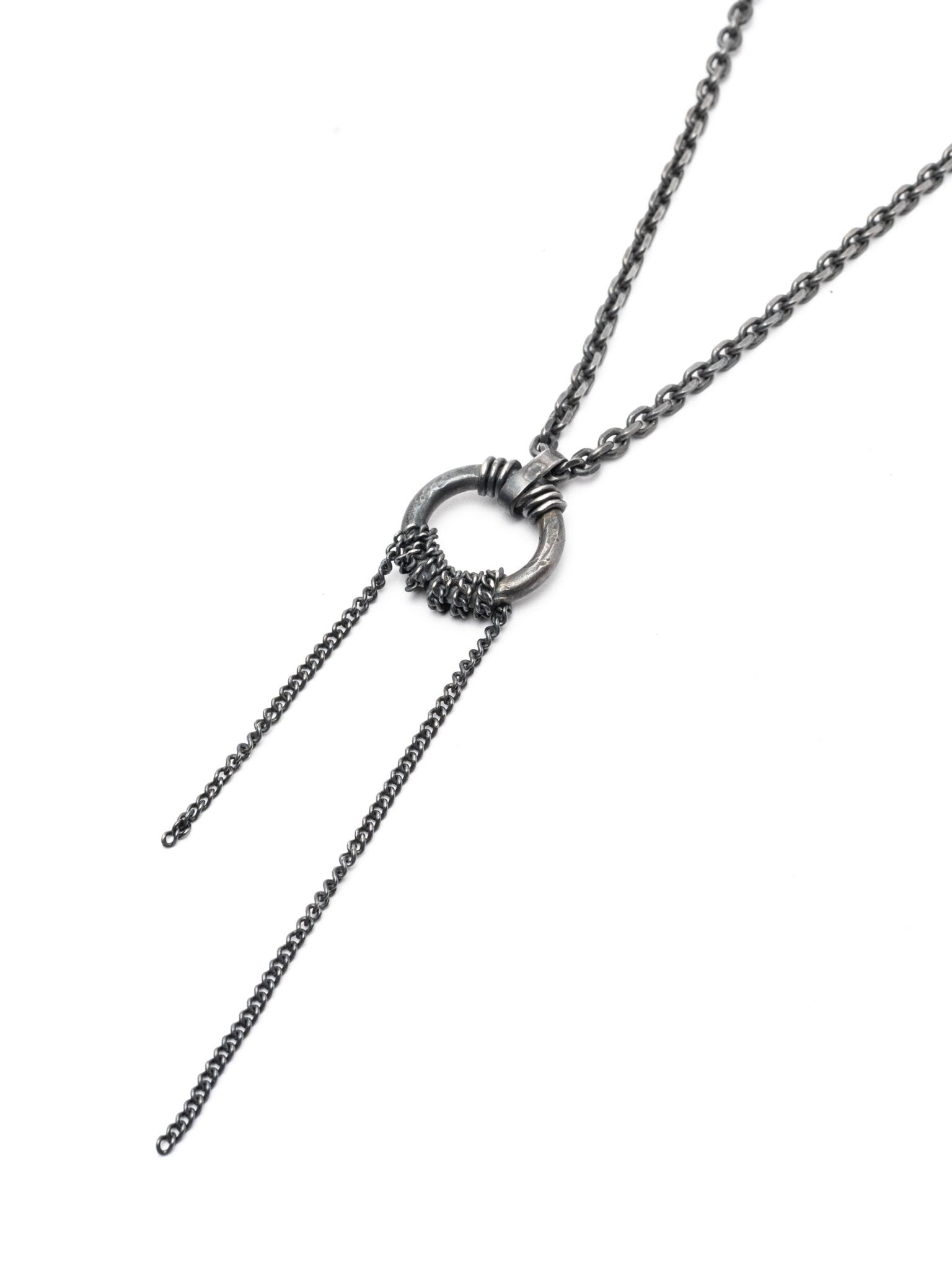 Pendant Necklace with Hanging Chains - by CEDAR