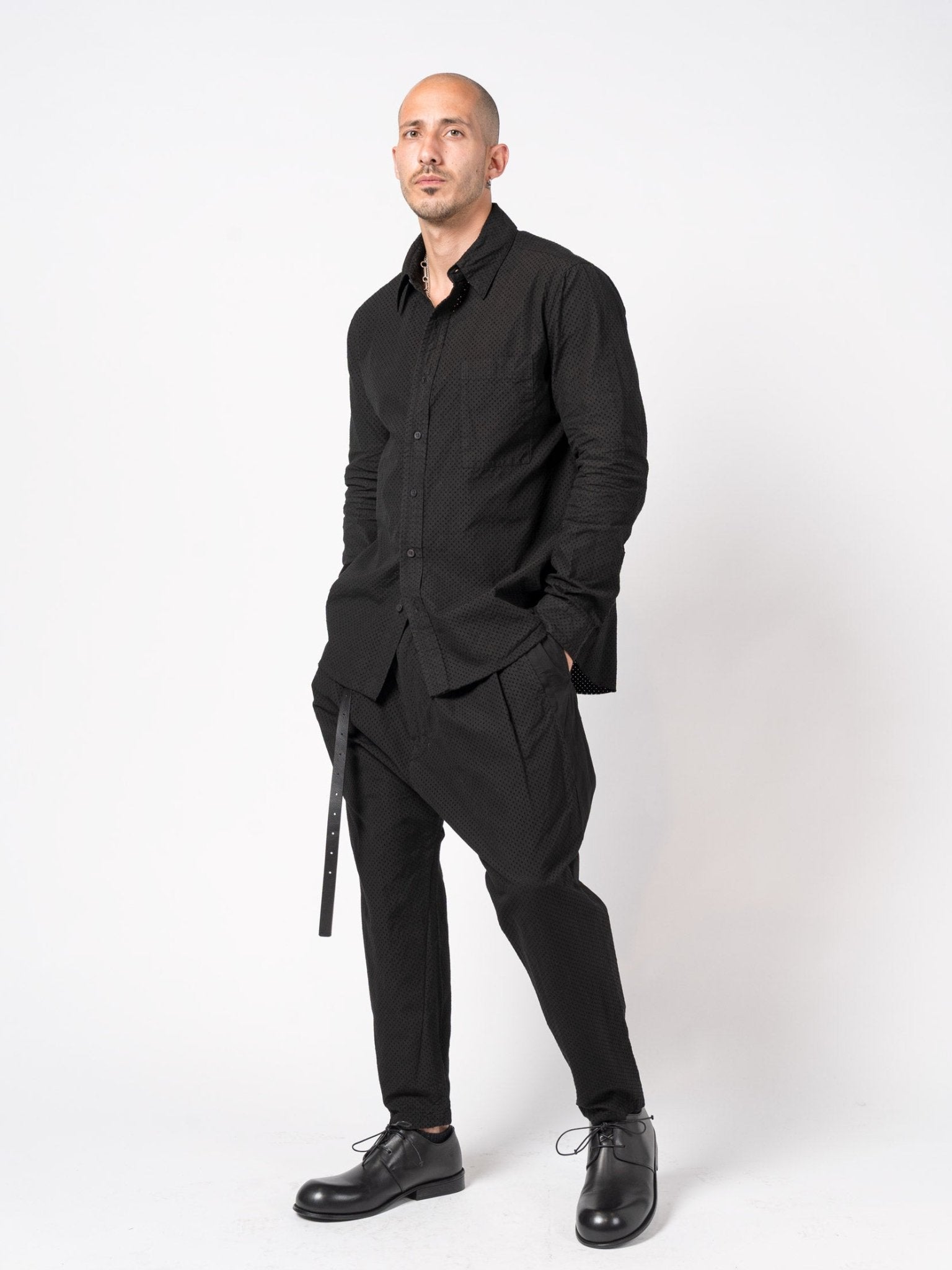 Perforated Button - Up Shirt - by NUDE: MM