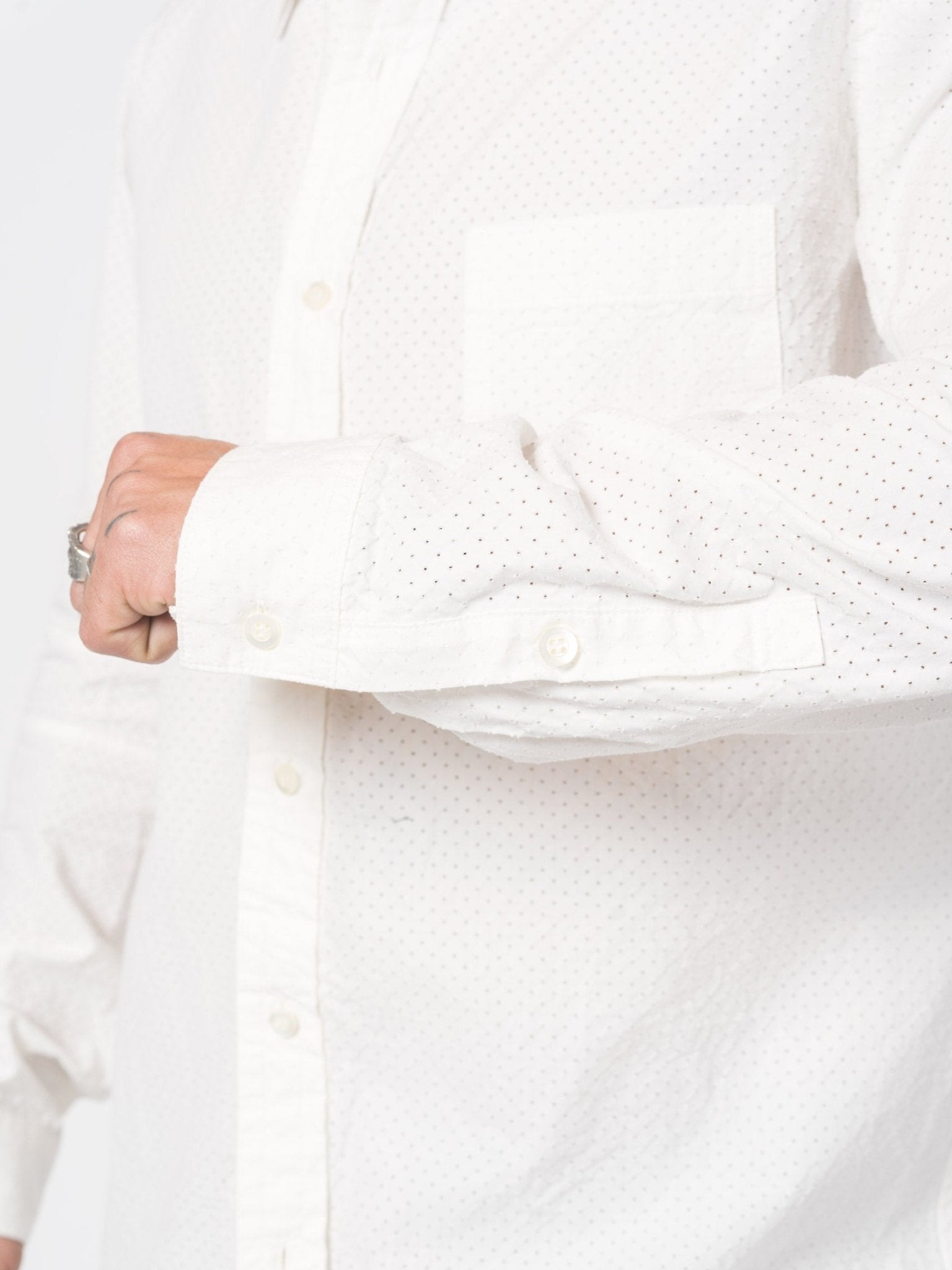 Perforated Button - Up Shirt - by NUDE: MM
