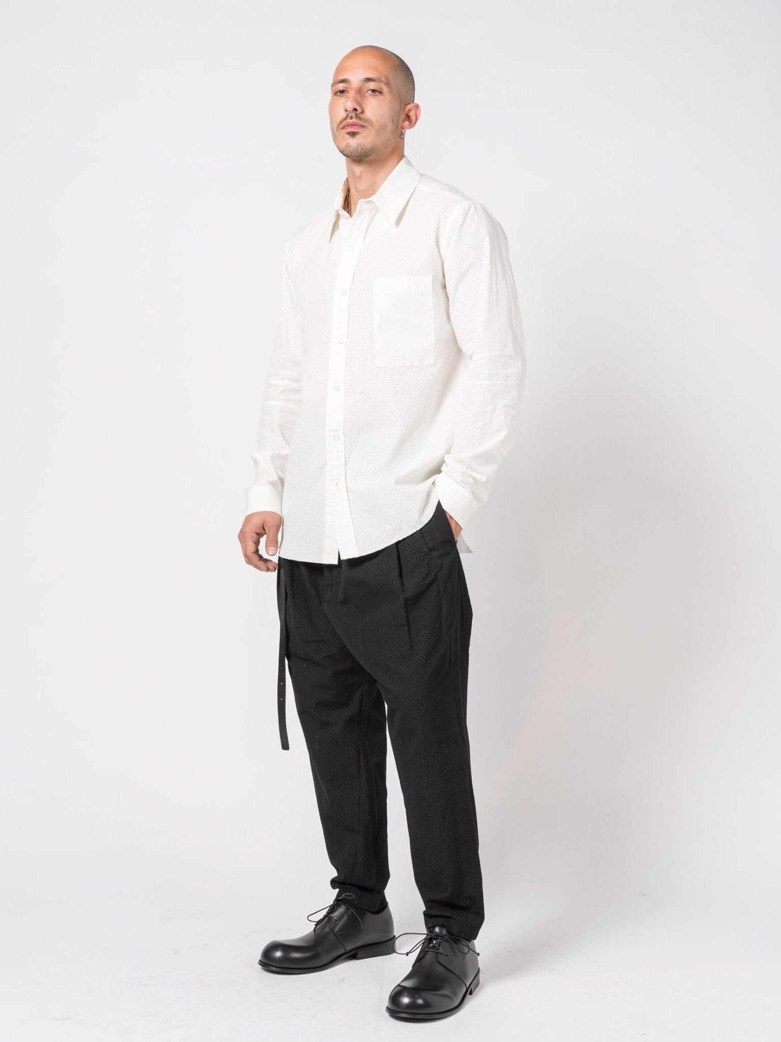 Perforated Button - Up Shirt - by NUDE: MM