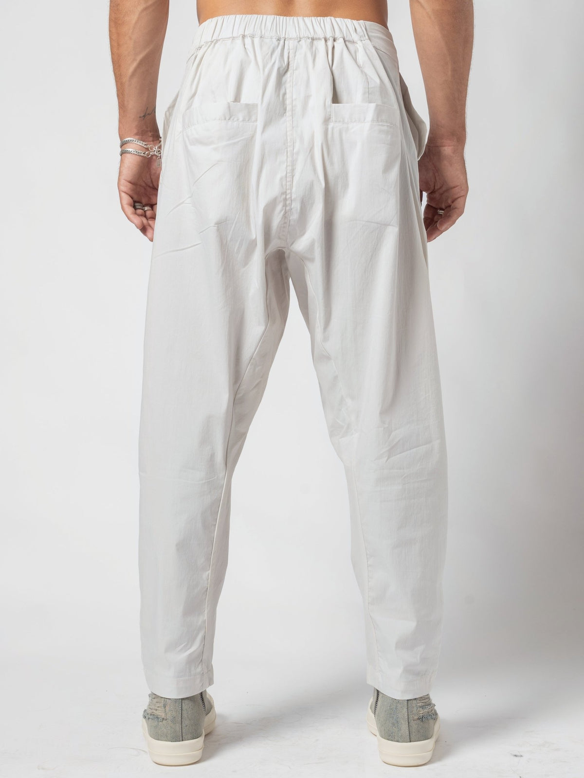 Pleated Drop-Crotch Pants - by AITO