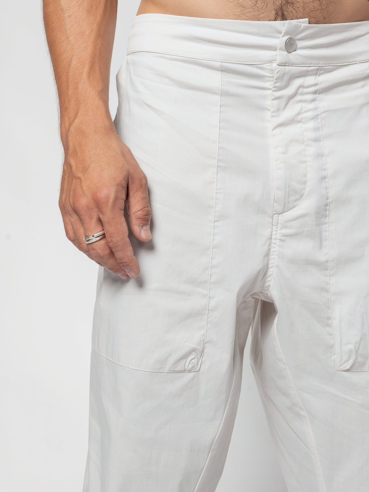 Pleated Drop-Crotch Pants - by AITO