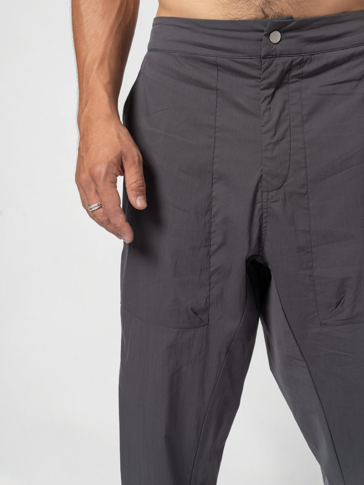 Pleated Drop-Crotch Pants - by AITO