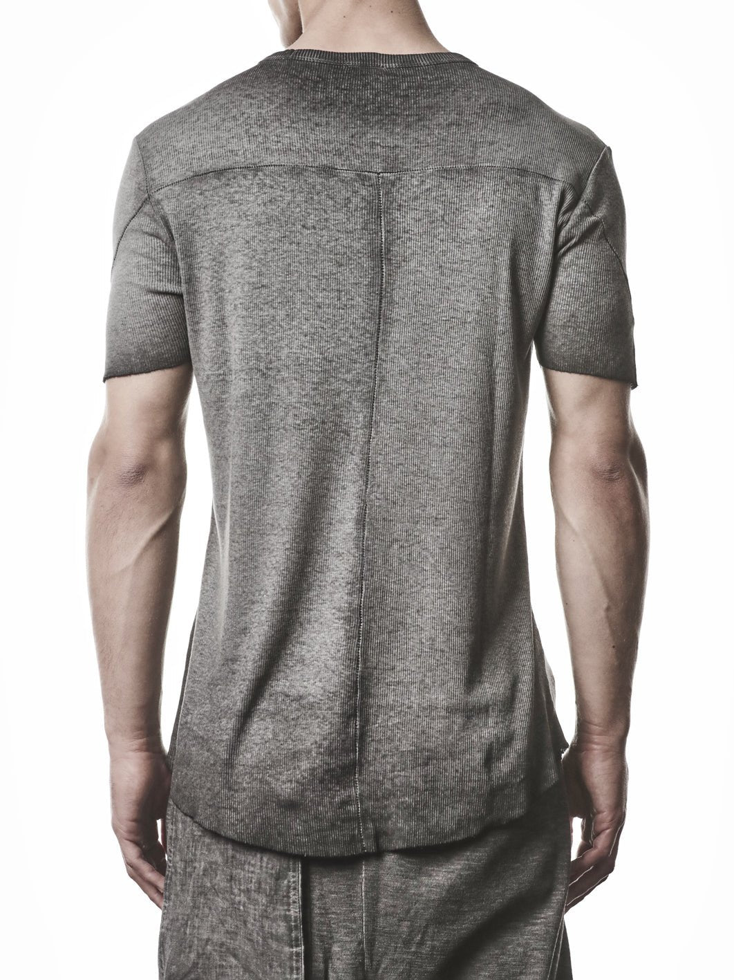 Raw Edge Rib T-Shirt - by THOM KROM