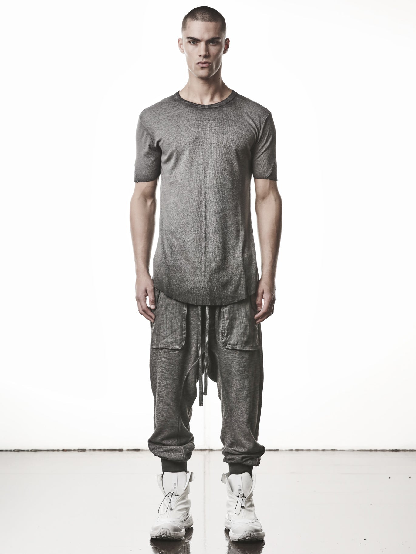 Raw Edge Rib T-Shirt - by THOM KROM