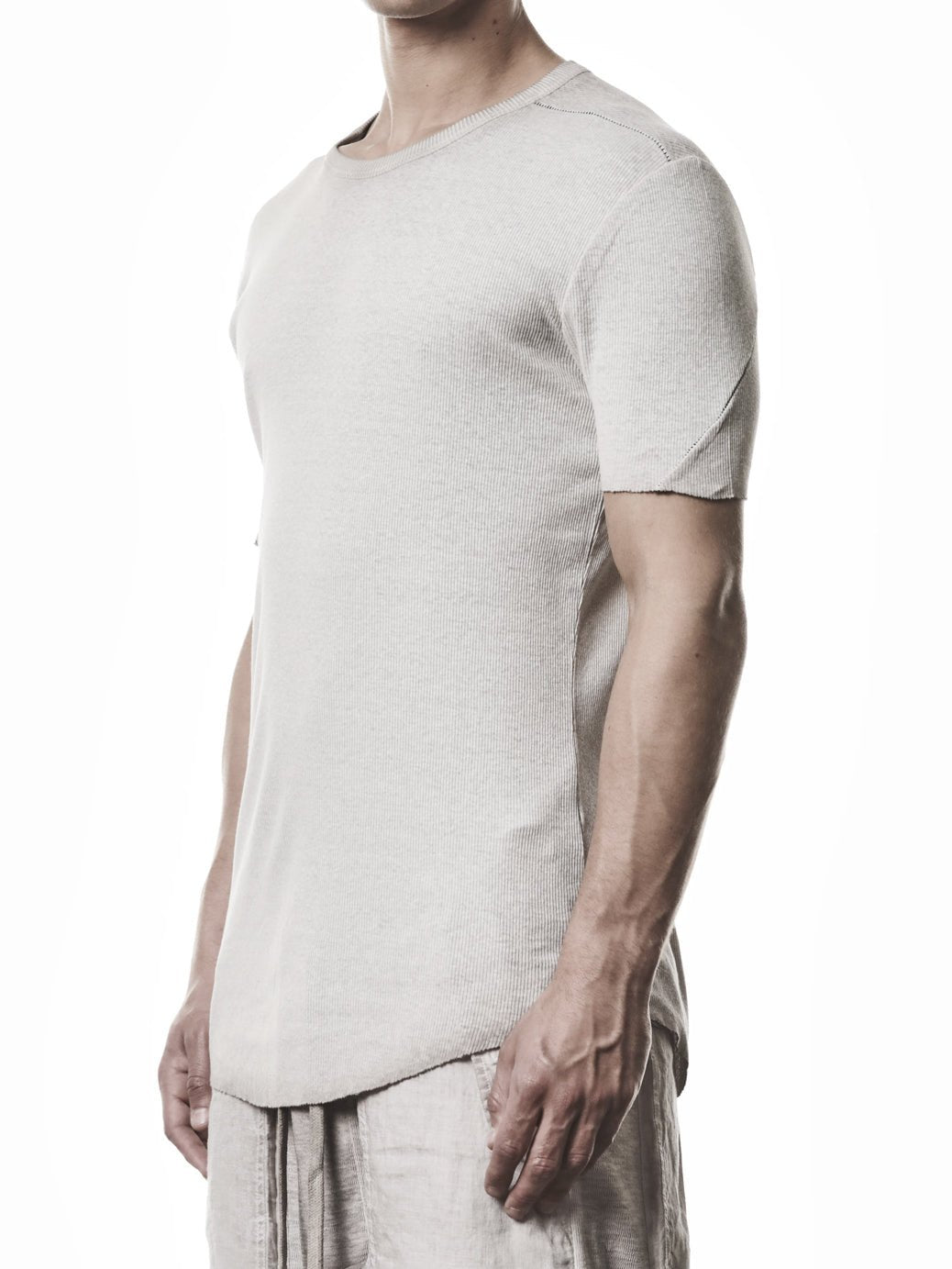 Raw Edge Rib T-Shirt - by THOM KROM