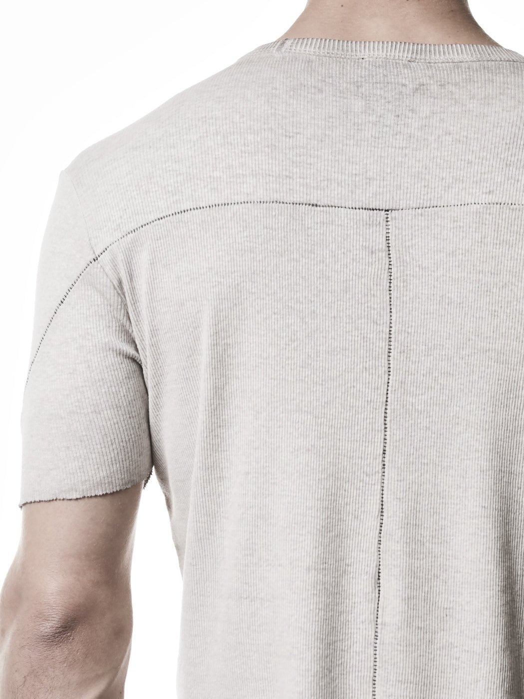 Raw Edge Rib T-Shirt - by THOM KROM