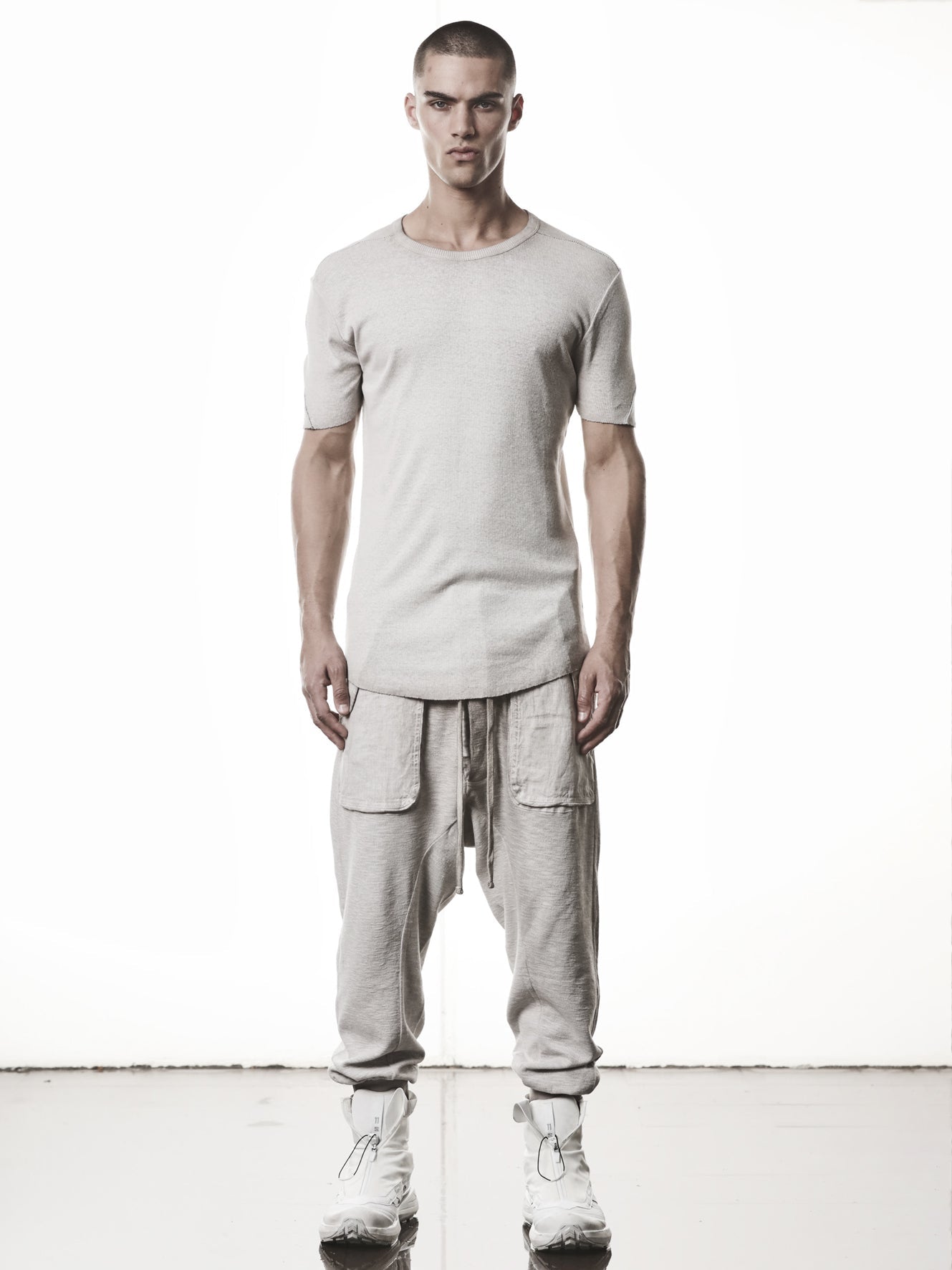 Raw Edge Rib T-Shirt - by THOM KROM