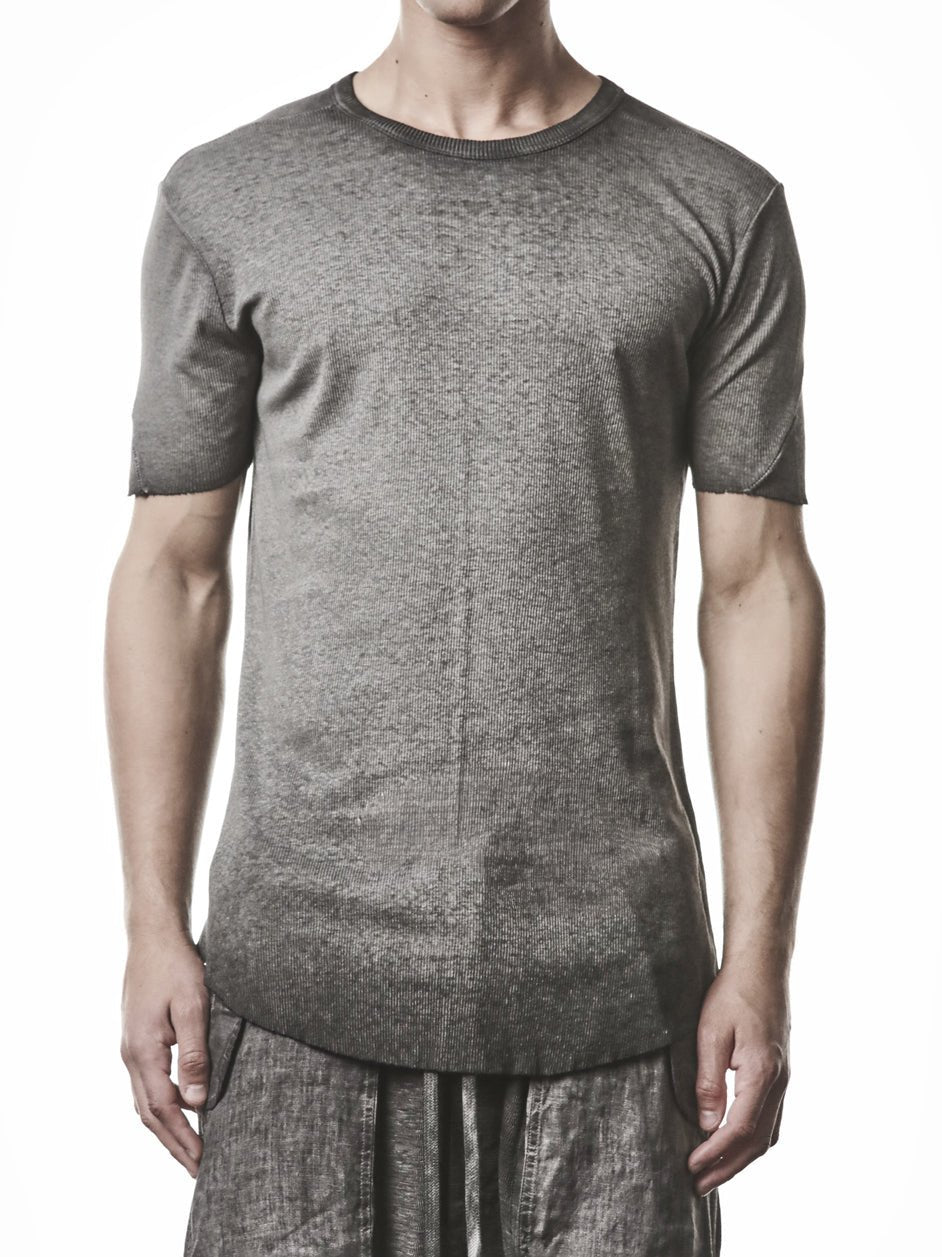 Raw Edge Rib T-Shirt - by THOM KROM