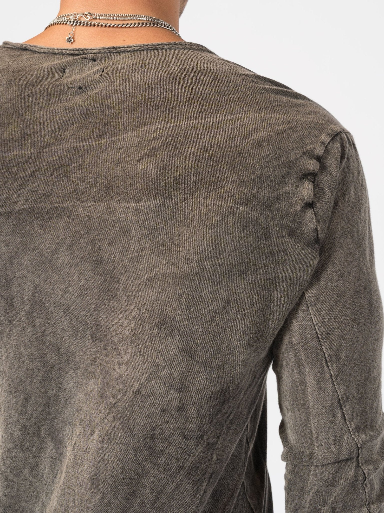 Raw Seam Long Sleeve T-Shirt - by MD75