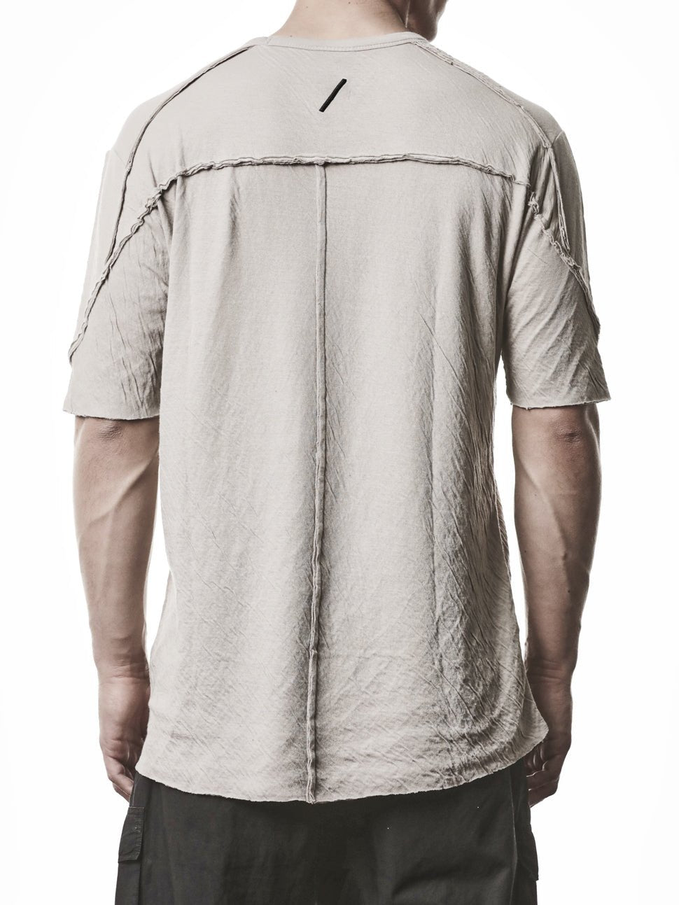 Raw Seam T-Shirt Stone by THOM KROM | INN7